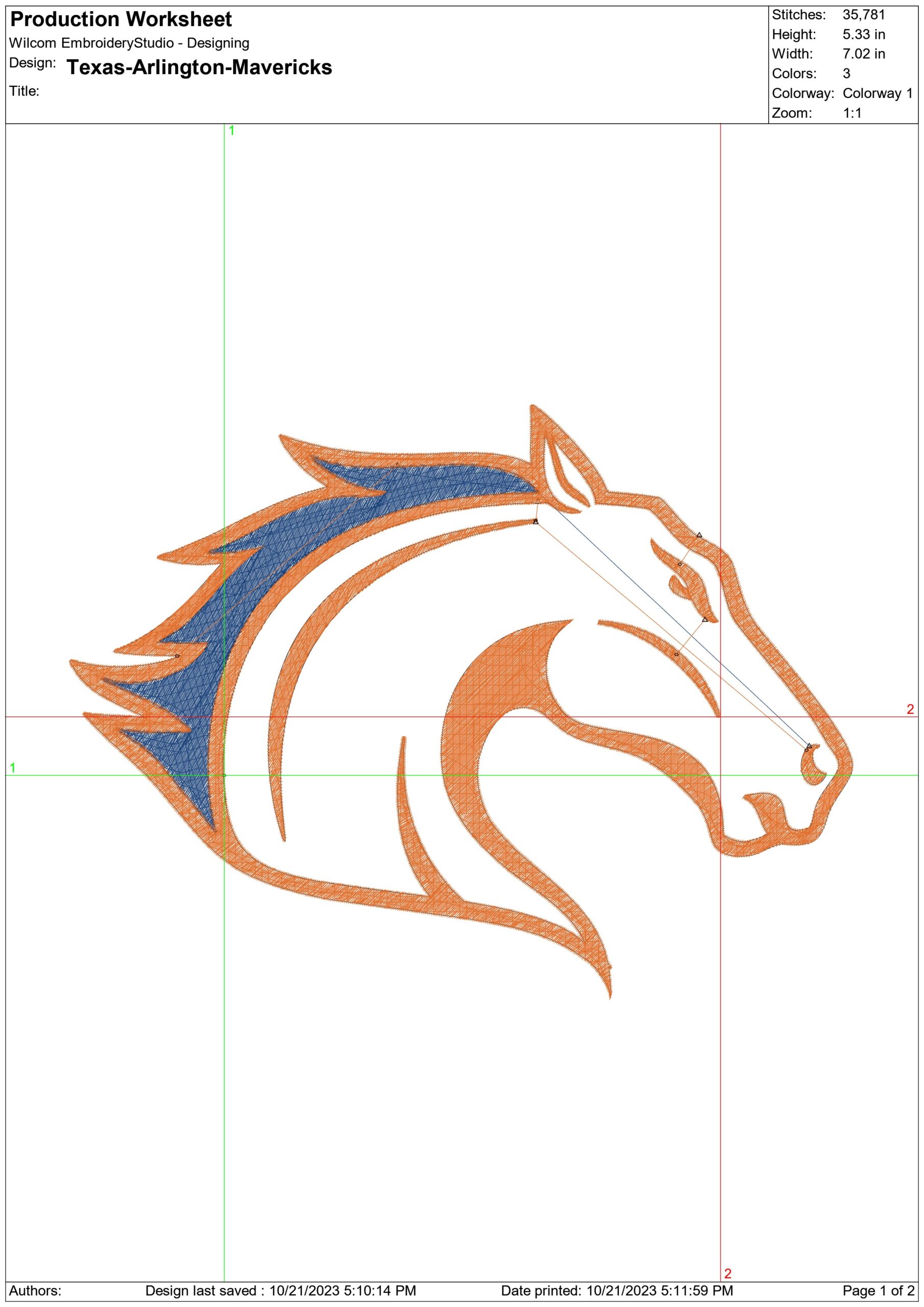 Texas Arlington Mavericks logo  embroidery design -Texas Arlington Mavericks Logo embroidery machine pattern embroidery file - instant download — view 2