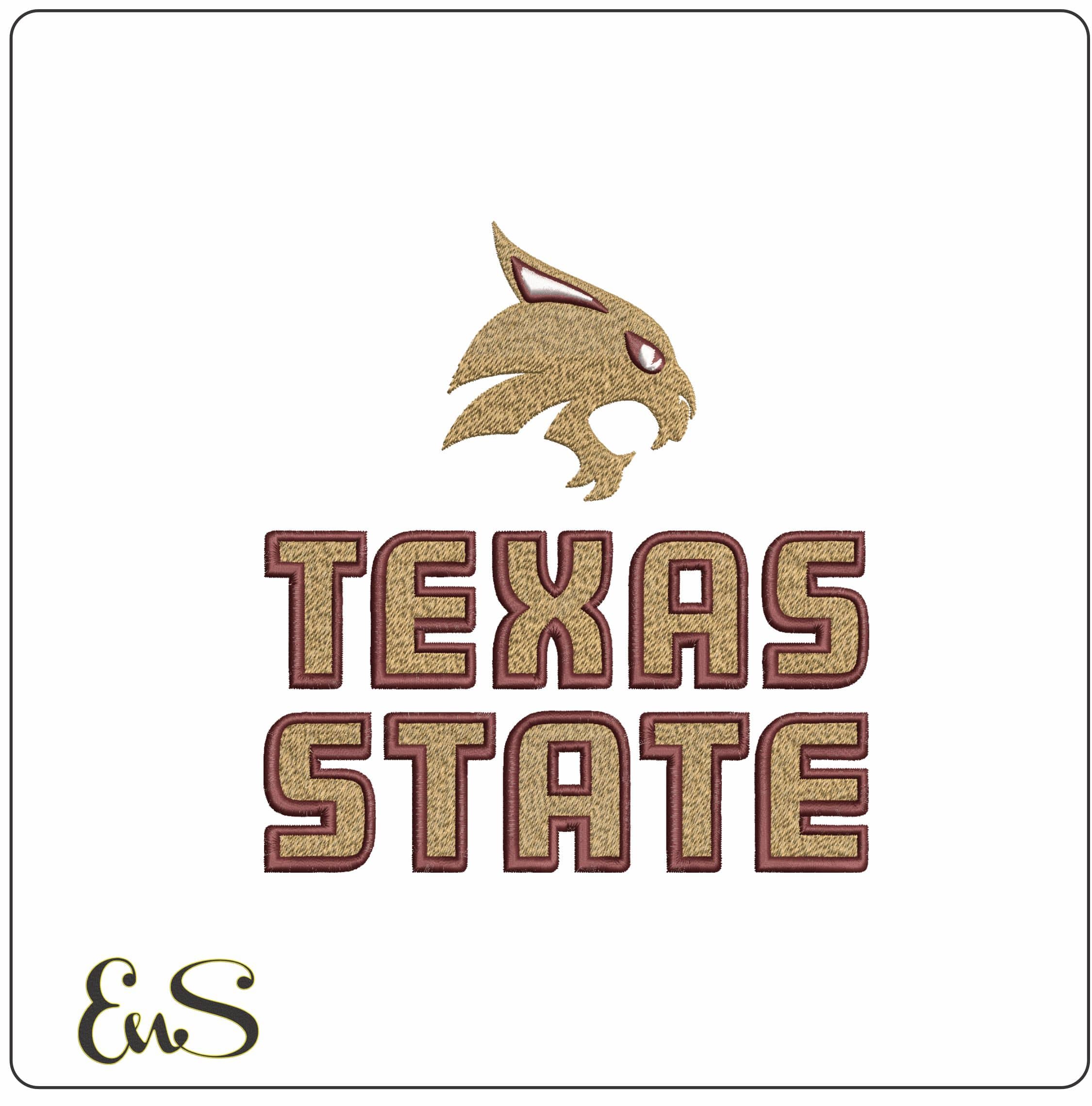 Texas State Bobcats embroidery design -Texas State Bobcats embroidery machine pattern embroidery file - instant download