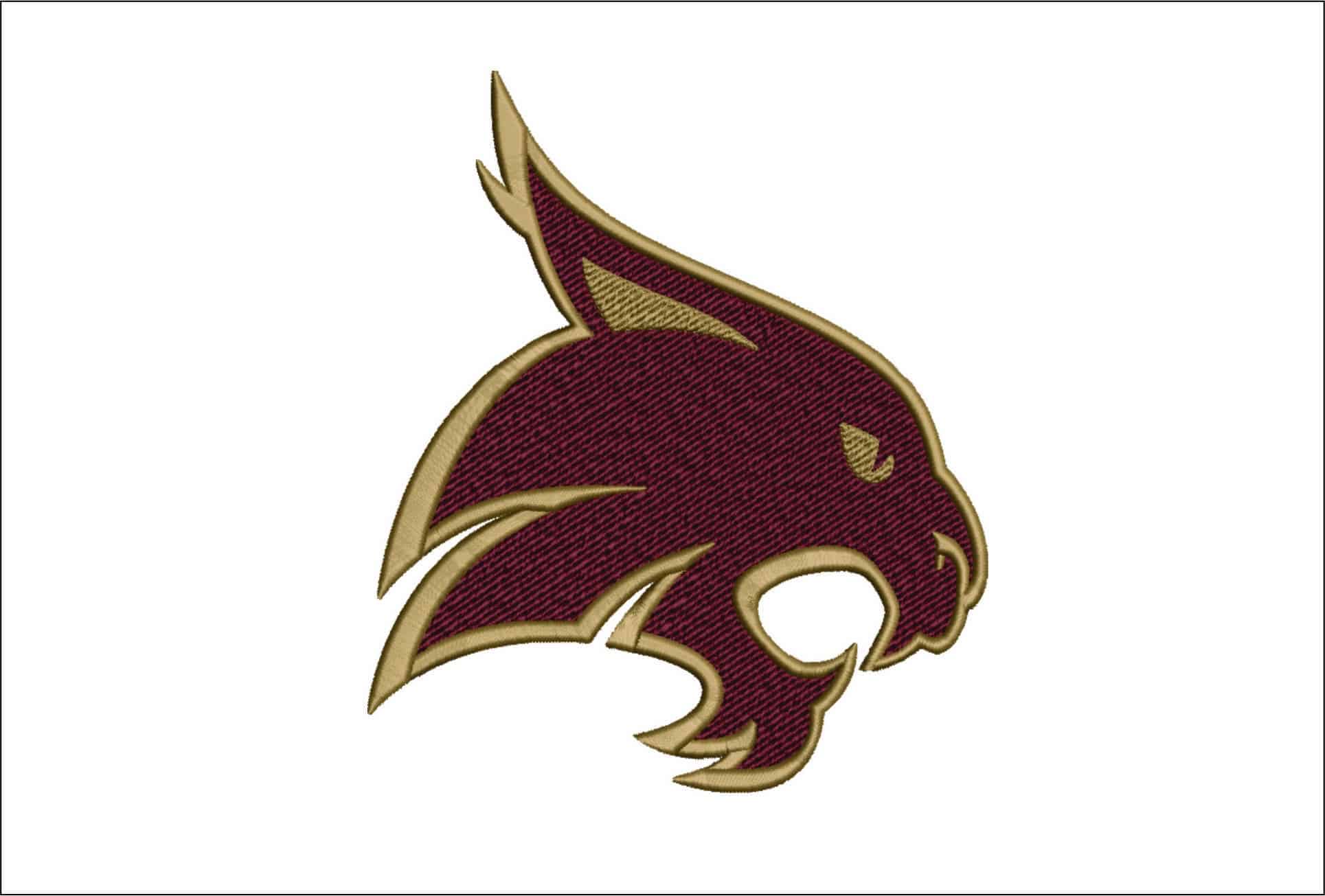 Texas State Bobcats Logo embroidery design -Texas State Bobcats Logo embroidery machine pattern embroidery file - instant download