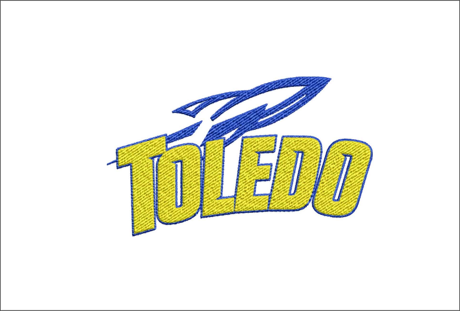 Toledo Rockets Logo embroidery design -Toledo Rockets Logo  embroidery machine pattern embroidery file - instant download