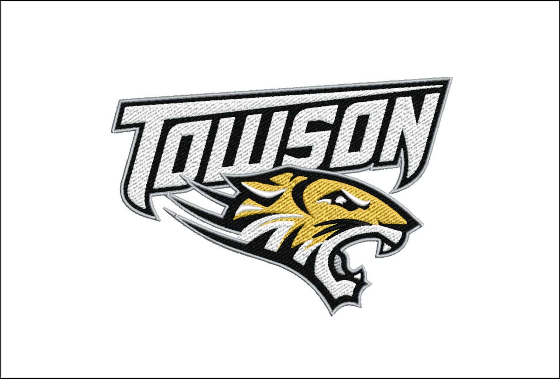 Towson Tigers Logo embroidery design -Towson Tigers Logo  embroidery machine pattern embroidery file - instant download