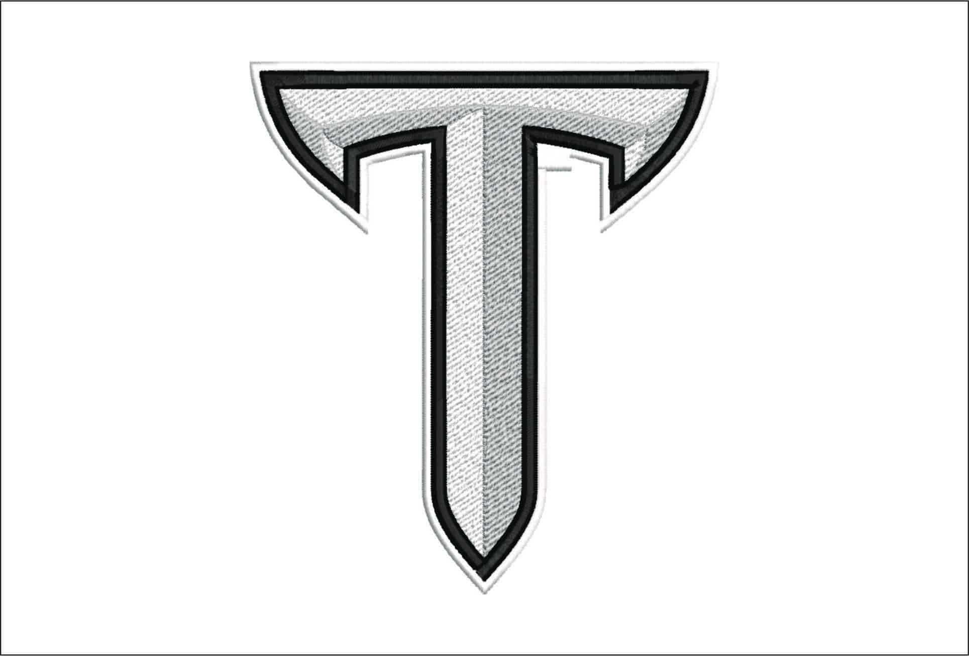 Troy Trojans Logo embroidery design -Troy Trojans Logo embroidery machine pattern embroidery file - instant download
