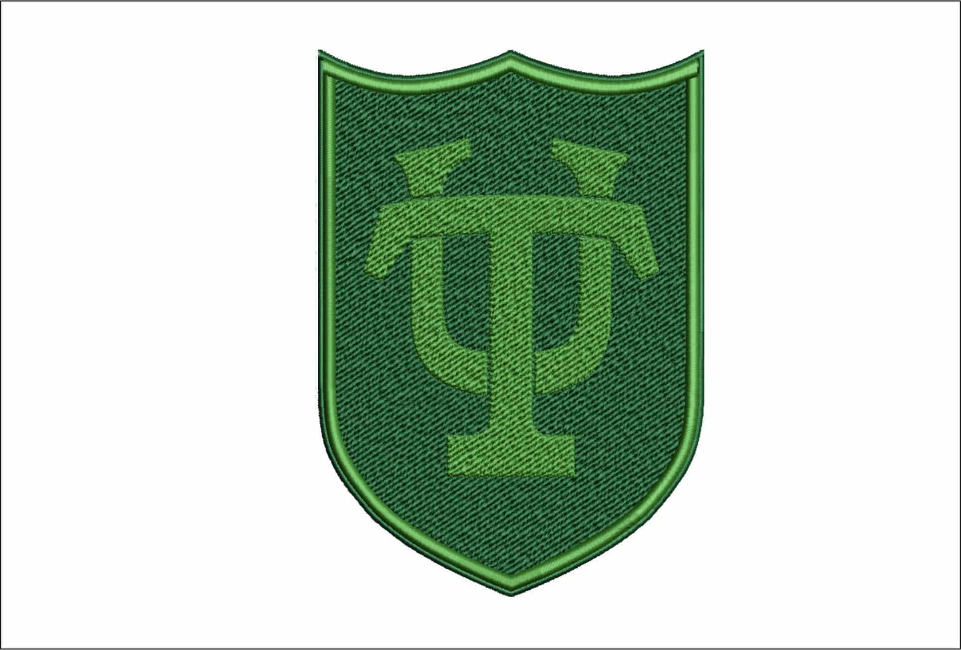 Tulane University Symbol embroidery design -Tulane University Symbol embroidery machine pattern embroidery file - instant download