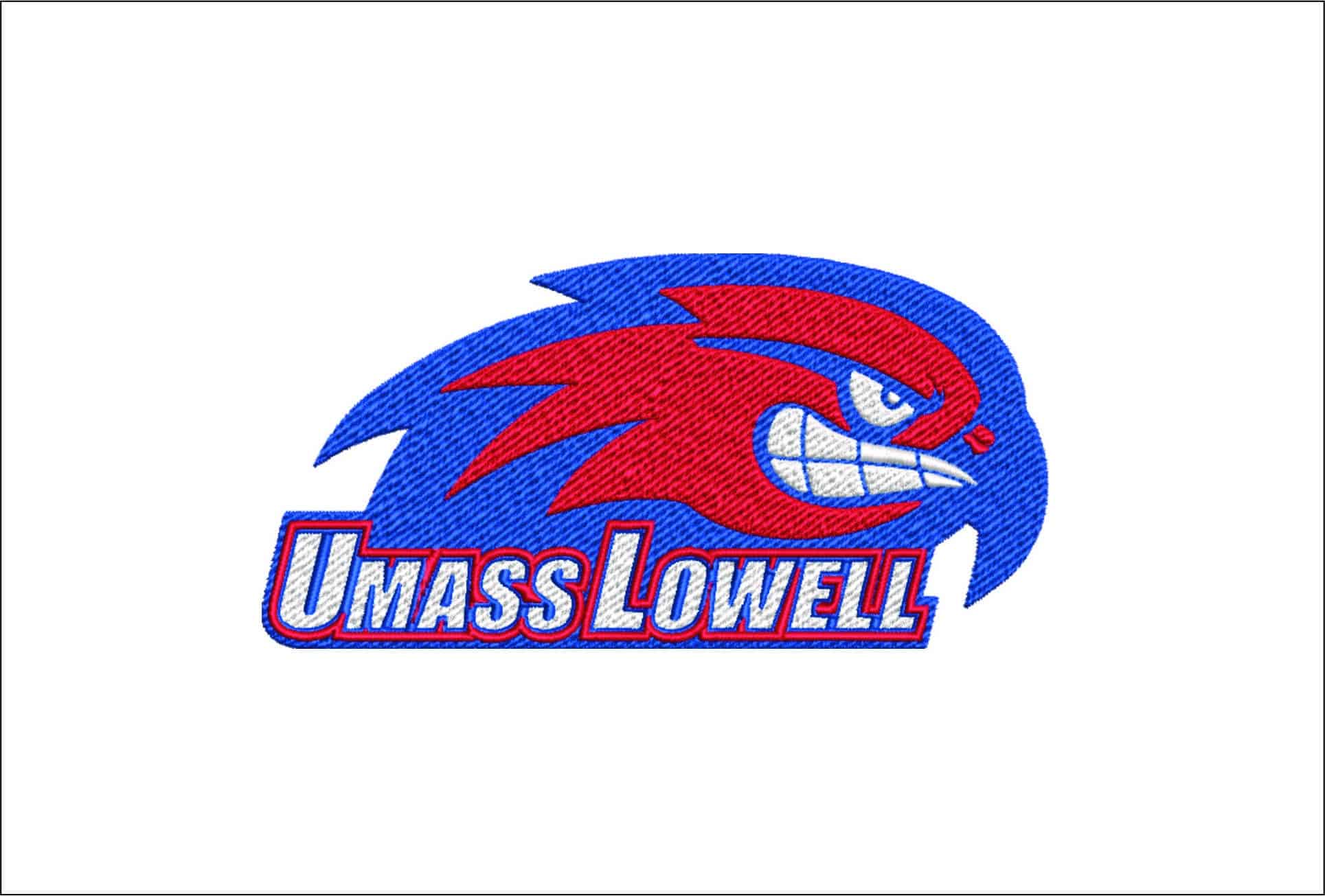 UMass Lowell River Hawks logo embroidery design -UMass Lowell River Hawks logo embroidery machine pattern embroidery file - instant download