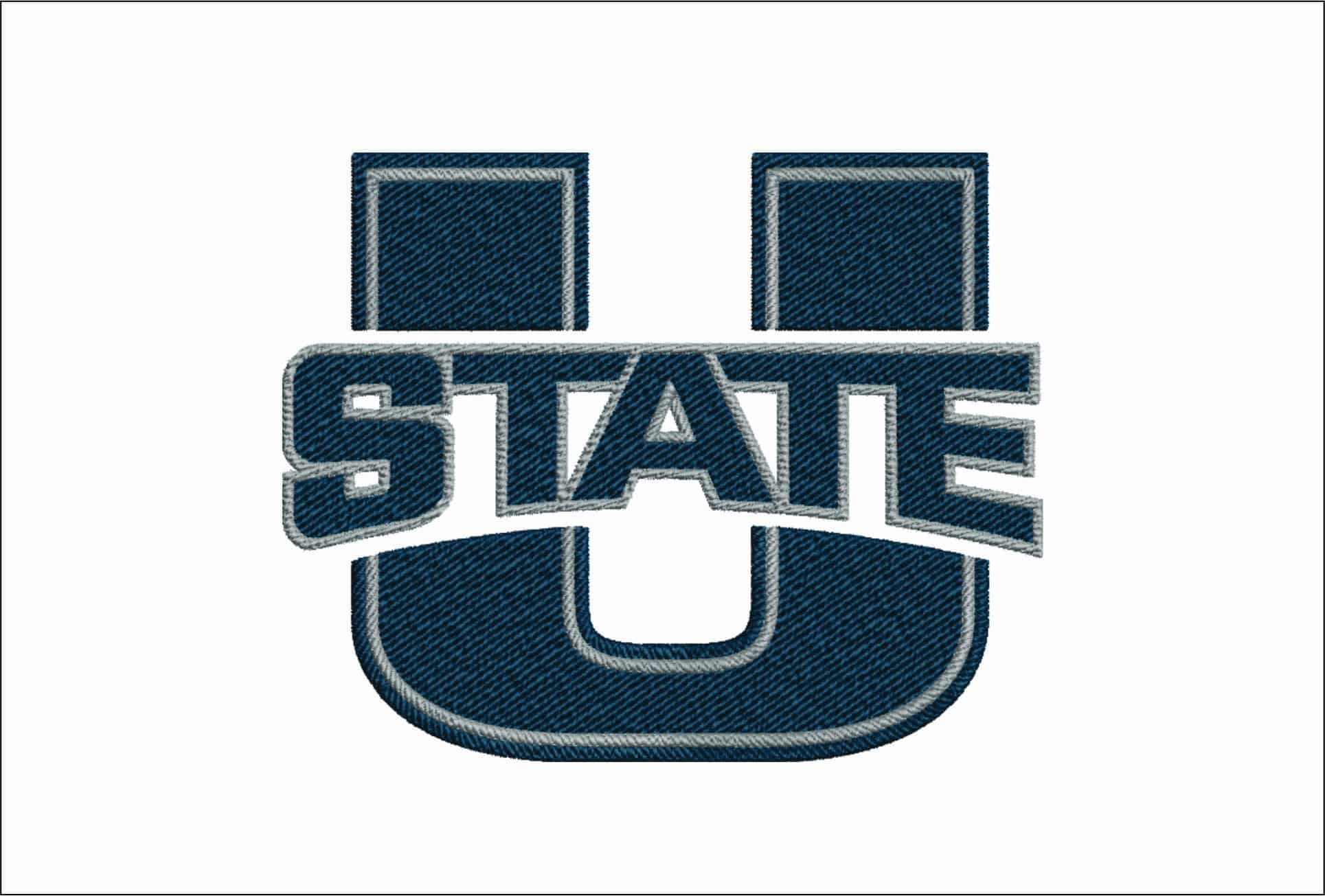 Utah State Aggies logo embroidery design -Utah State Aggies logo  embroidery machine pattern embroidery file - instant download