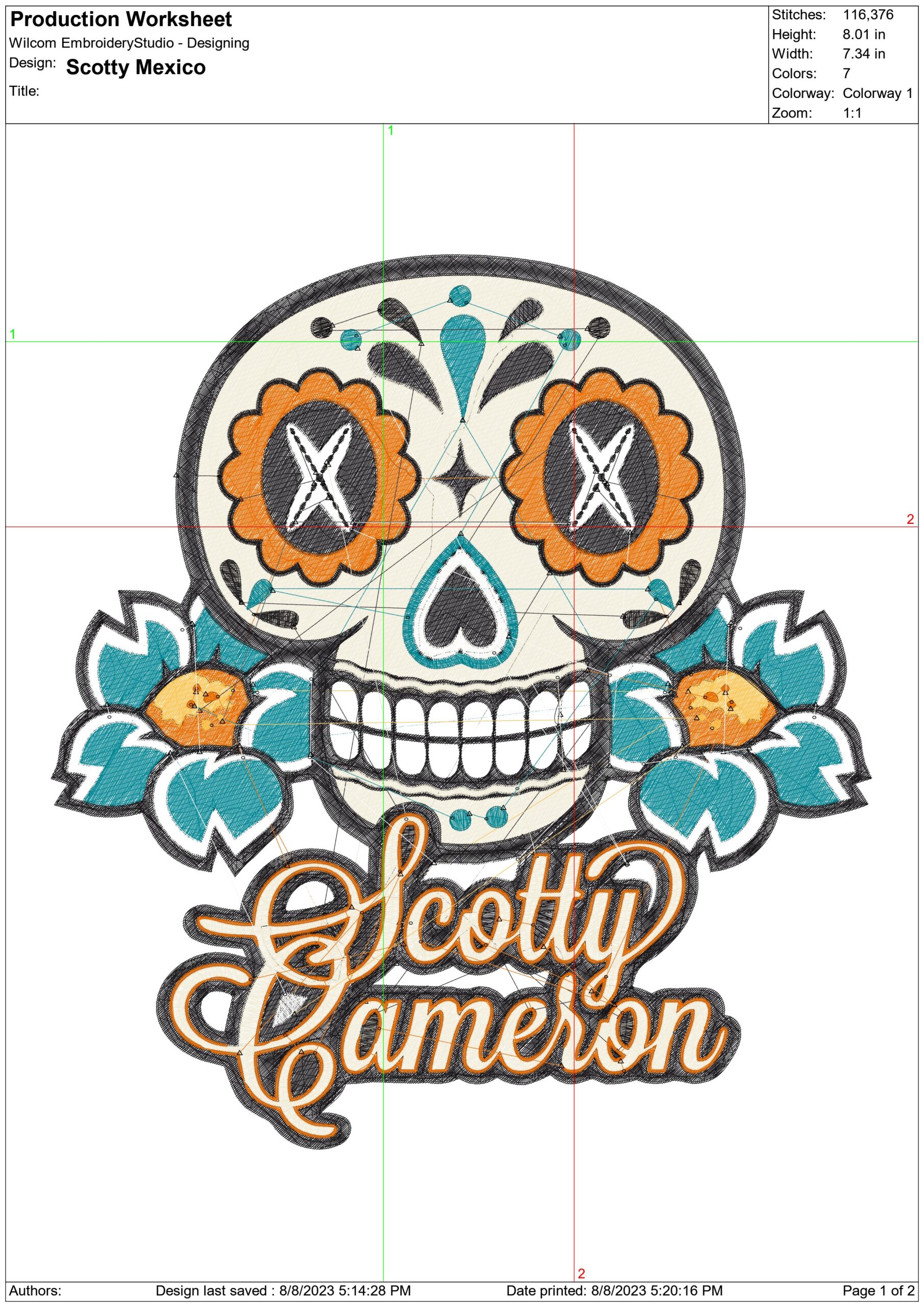 Scotty Mexico logo embroidery design -Scotty Mexico logo  embroidery machine pattern embroidery file - instant download — view 2