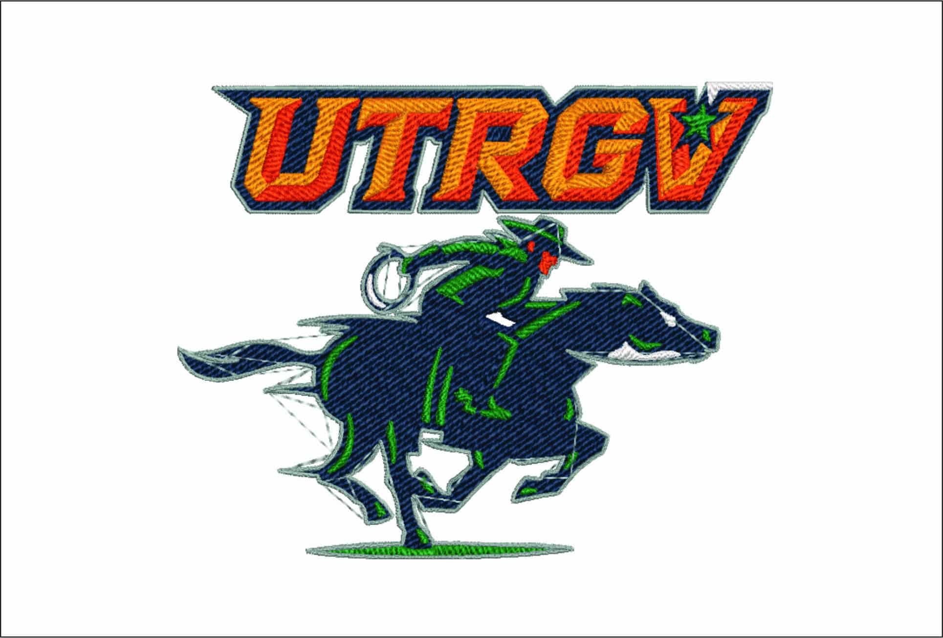 UTRGV Vaqueros logo embroidery design - UTRGV Vaqueros Logo  embroidery machine pattern embroidery file - instant download