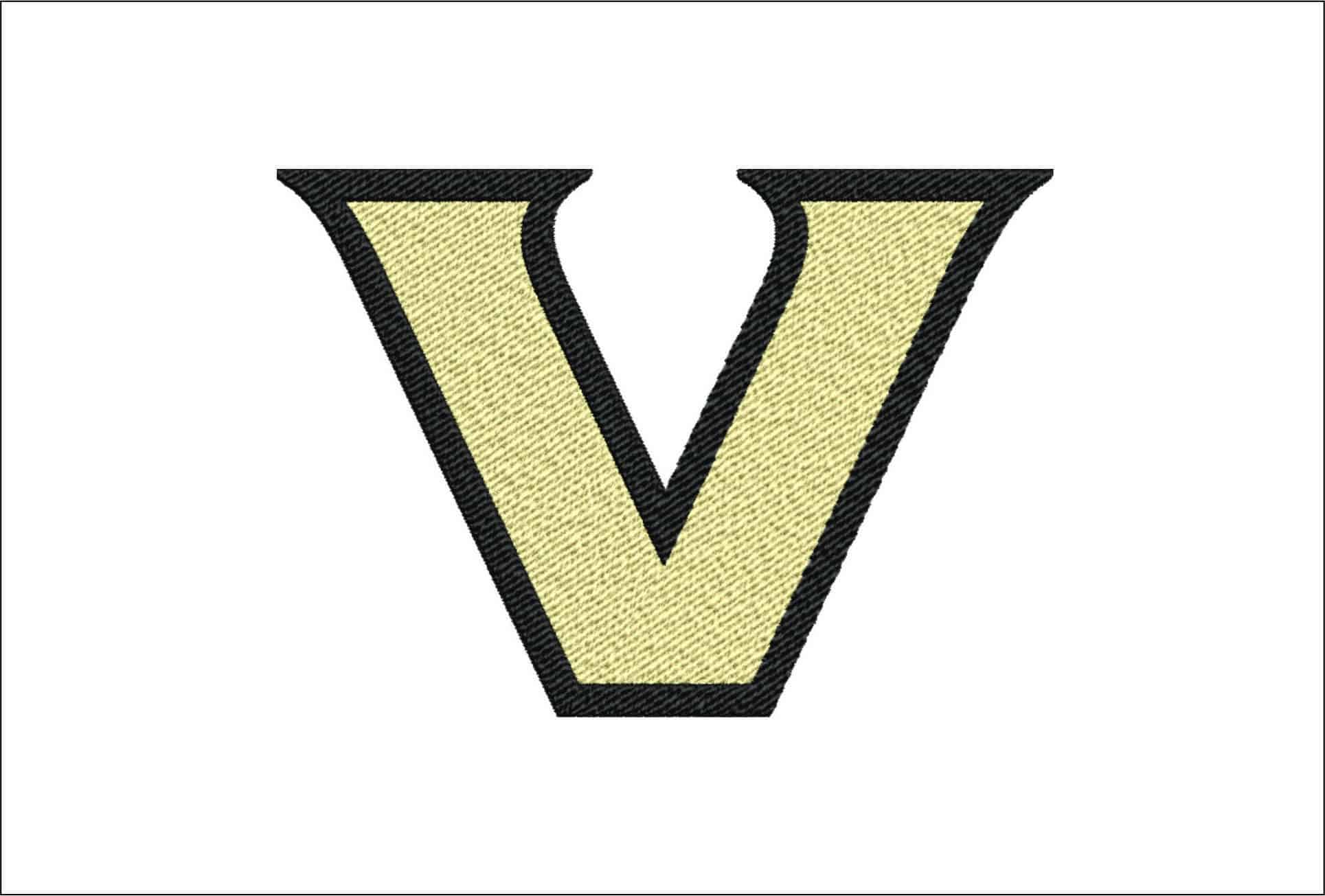 Vanderbilt Commodores logo embroidery design - First Bank Stadium- Logo embroidery machine pattern embroidery file - instant download