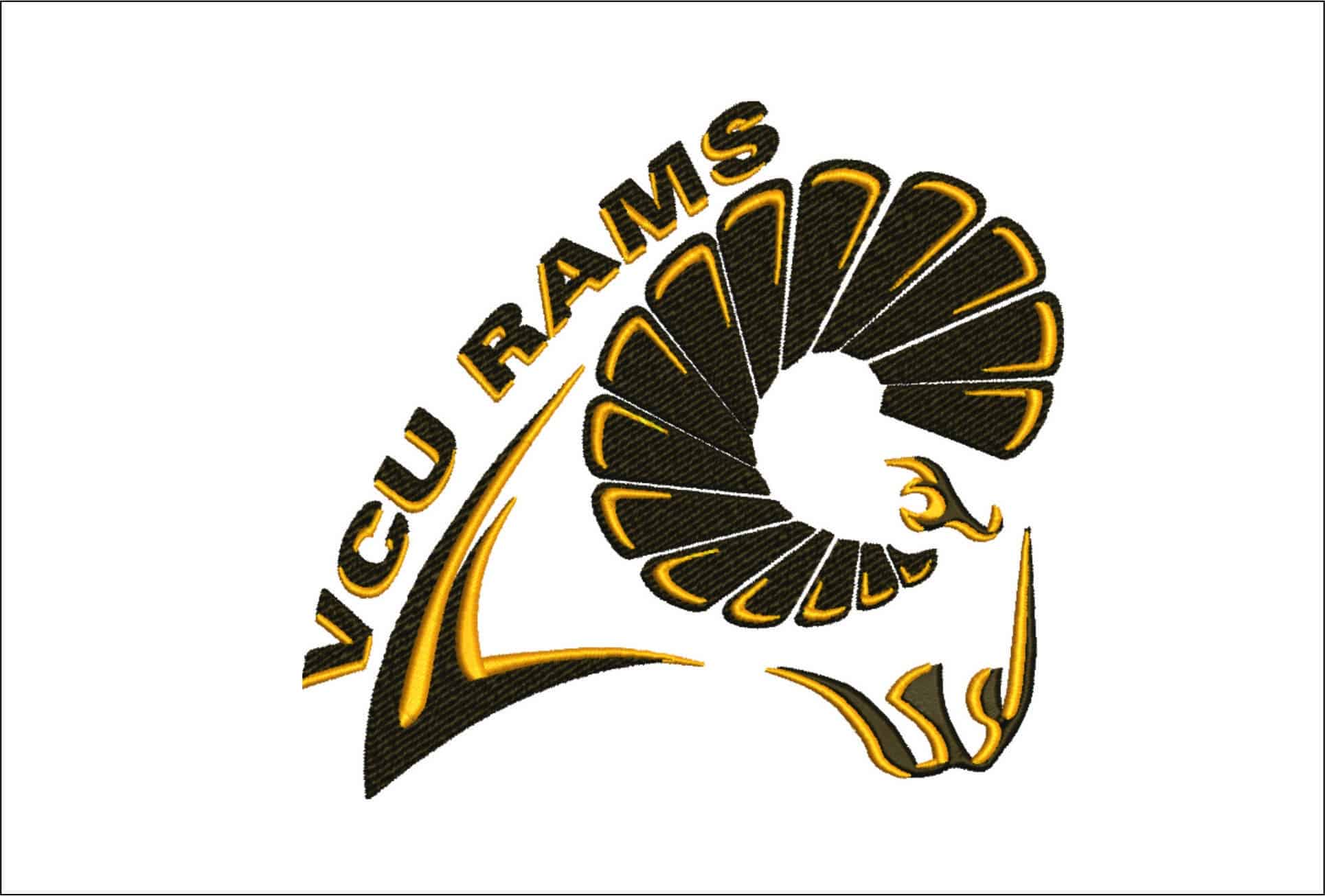 Virginia Commonwealth Rams logo 2003 embroidery design - Sports Backers Stadium- Logo  embroidery machine pattern embroidery file - instant download