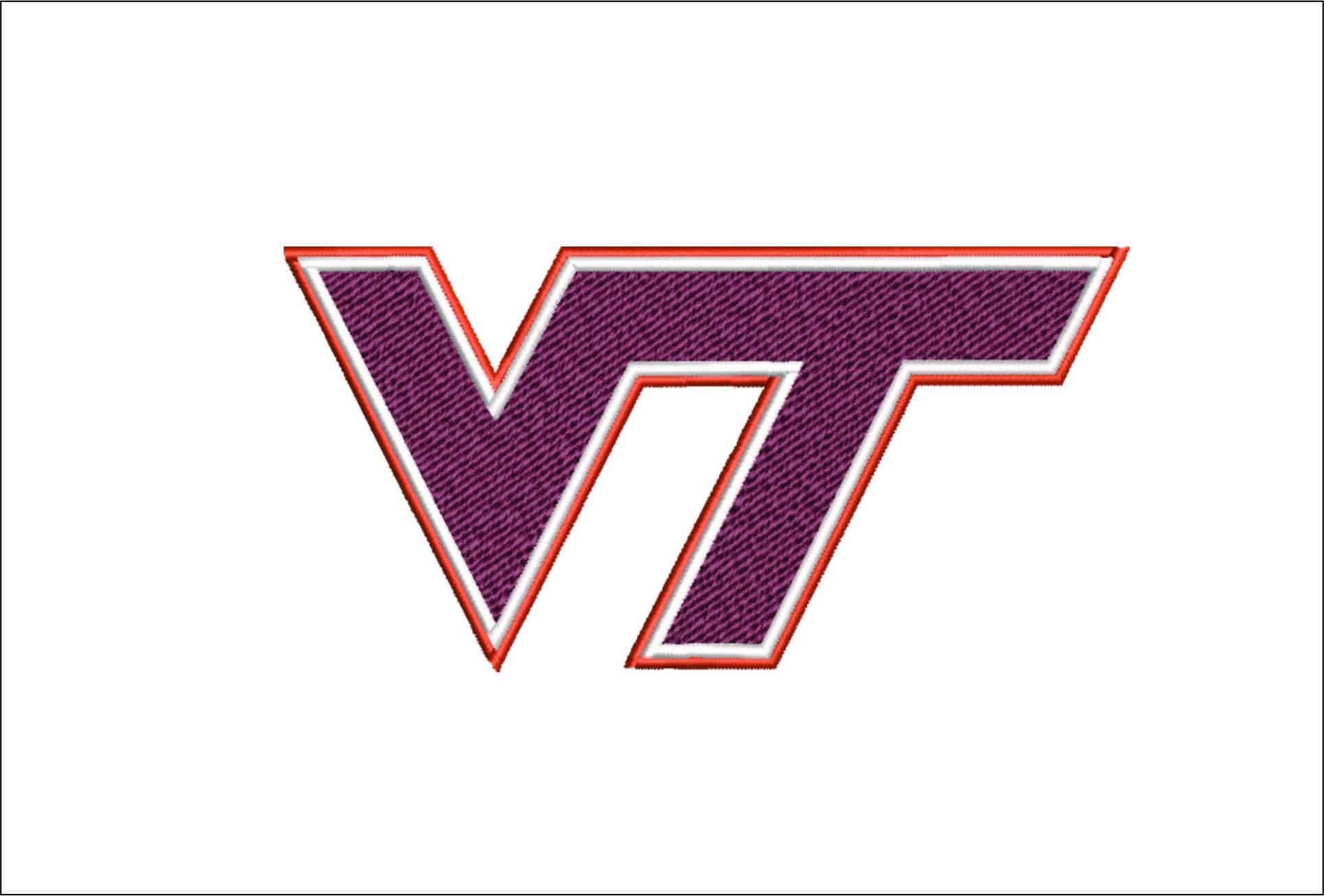 Virginia Tech Hokies logo embroidery design - Lane Stadium Worsham Field- Logo embroidery machine pattern embroidery file - instant download