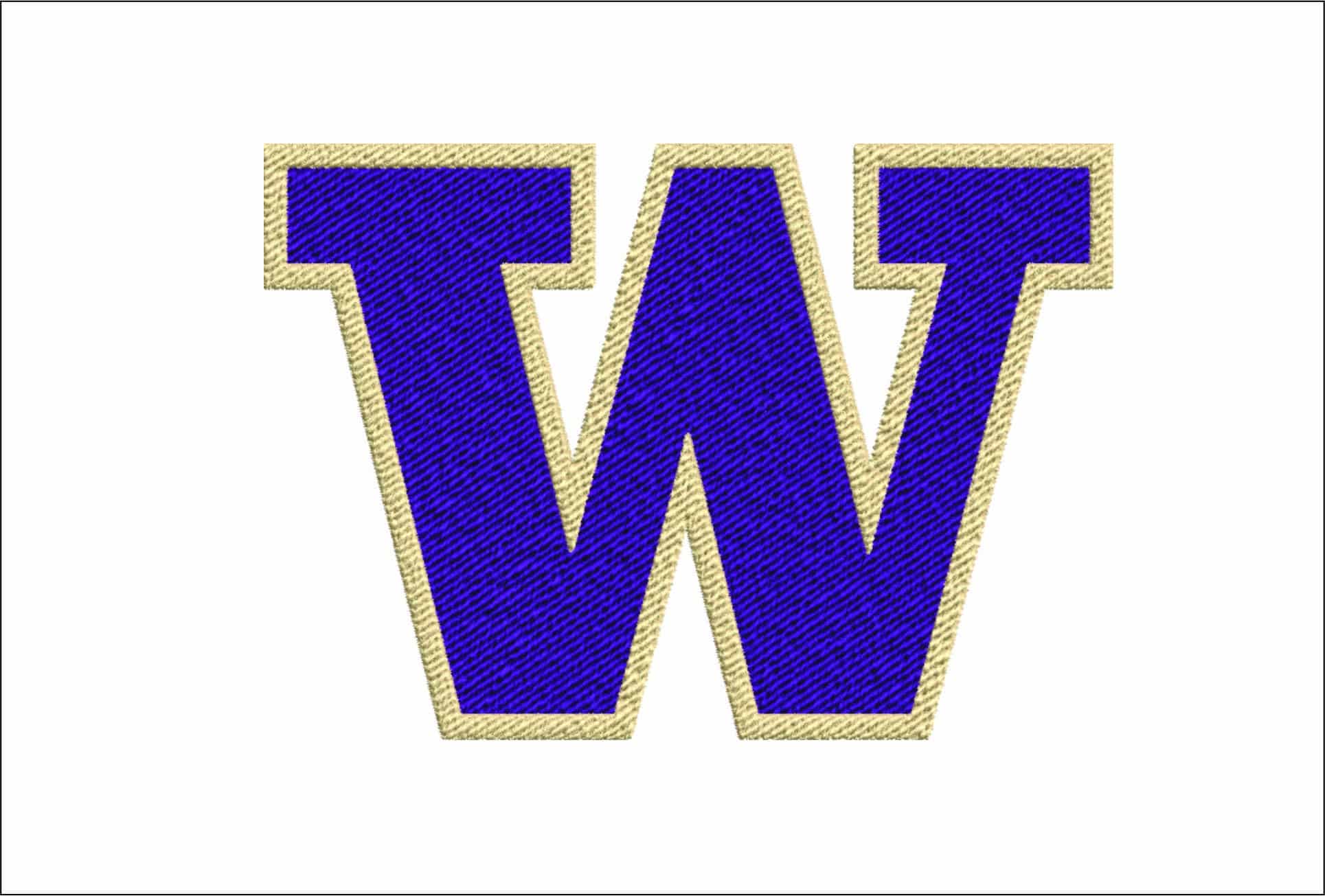 Washington Huskies logo embroidery design - Husky Stadium - Logo  embroidery machine pattern embroidery file - instant download