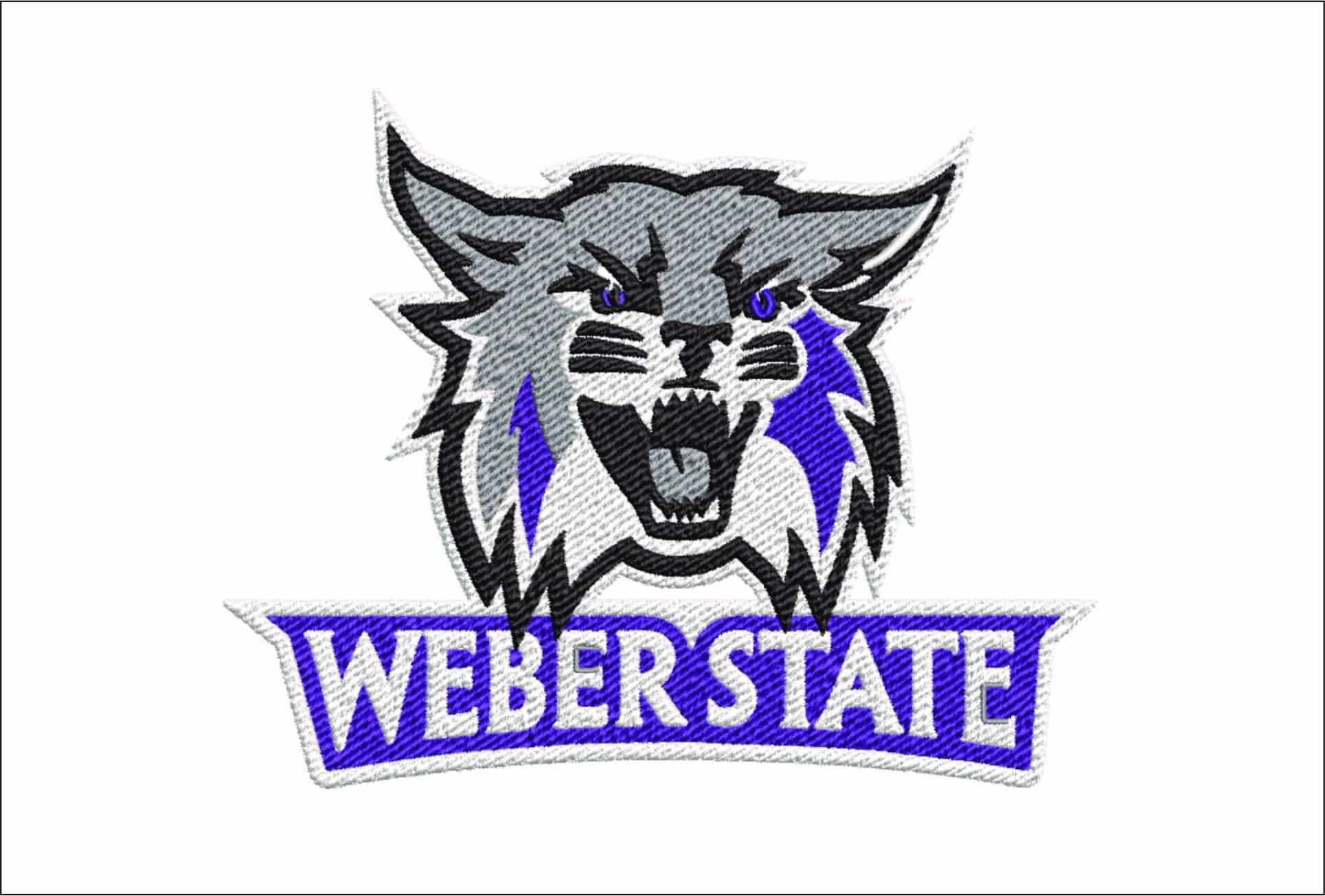 Weber State Wildcats logo embroidery design - Elizabeth Dee Shaw Stewart Stadium - Logo  embroidery machine pattern embroidery file - instant download
