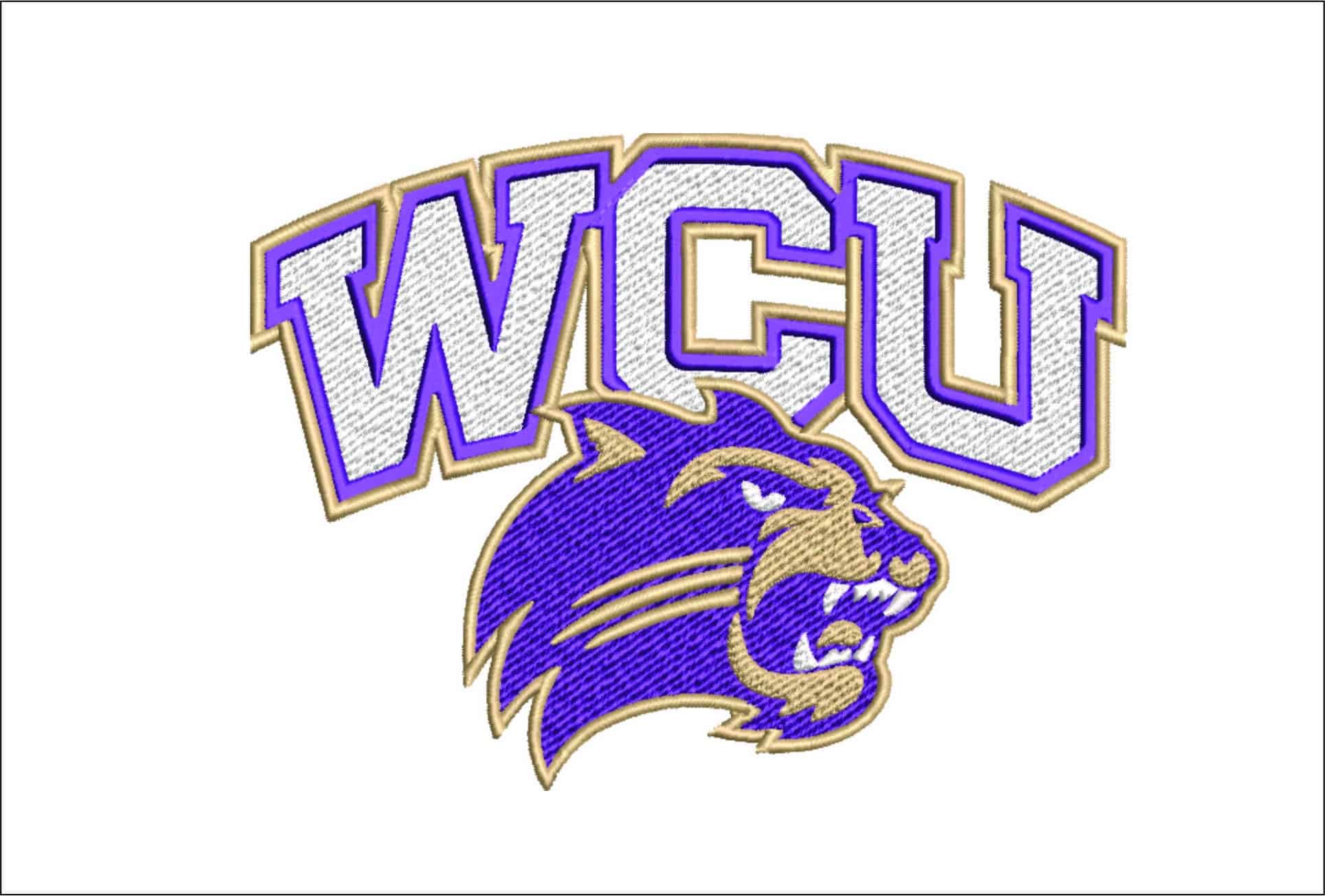 Western Carolina Catamounts logo embroidery design - E.J Whitmire  Stadium - Logo  embroidery machine pattern embroidery file - instant download