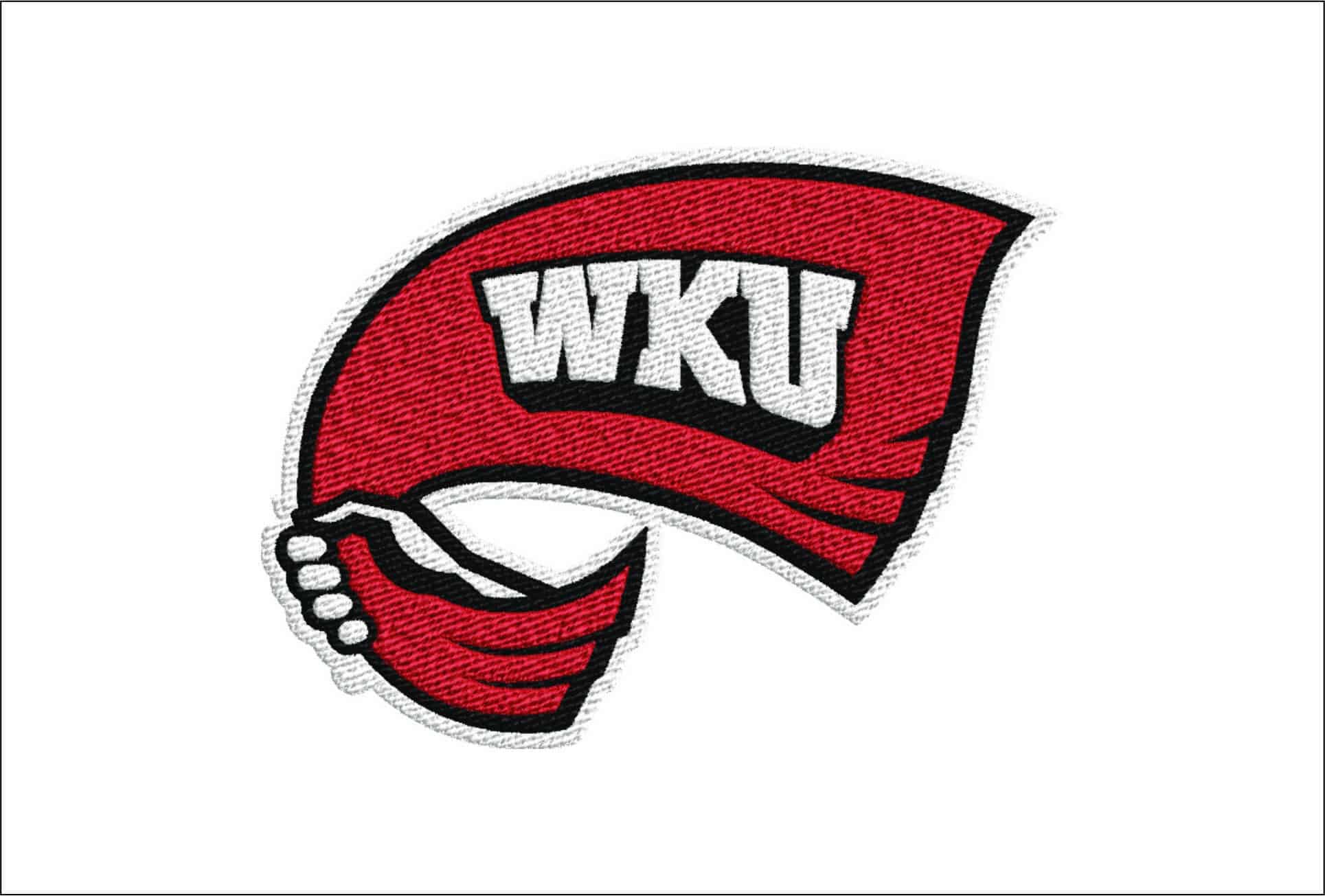 Western Kentucky Hilltoppers logo embroidery design - Houchens Industries L.T Smith Stadium - Logo embroidery machine pattern embroidery file - instant download