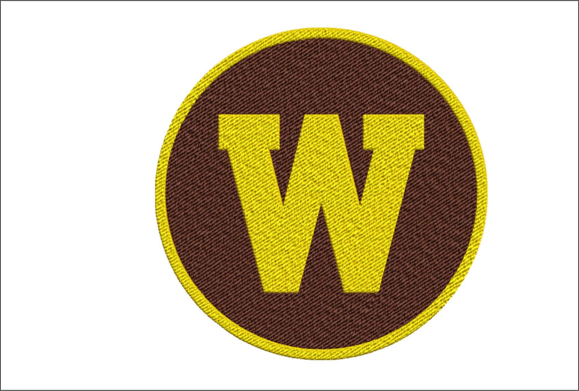 Western Michigan Broncos logo embroidery design - Waldo Stadium - Logo embroidery machine pattern embroidery file - instant download