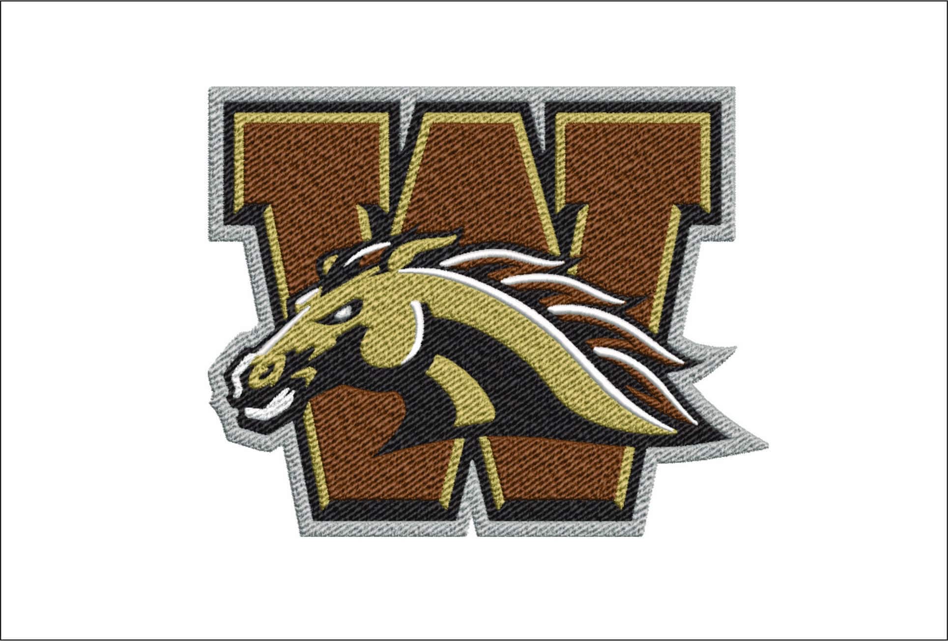 Western Michigan Broncos logo 2016 embroidery design - Waldo Stadium - Logo embroidery machine pattern embroidery file - instant download