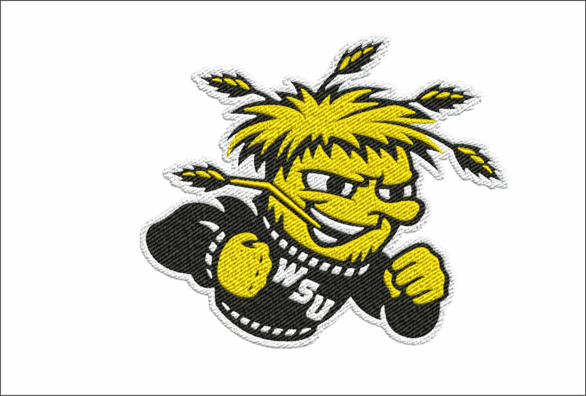 Wichita State Shockers logo embroidery design - Cessna Stadium - Logo embroidery machine pattern embroidery file - instant download