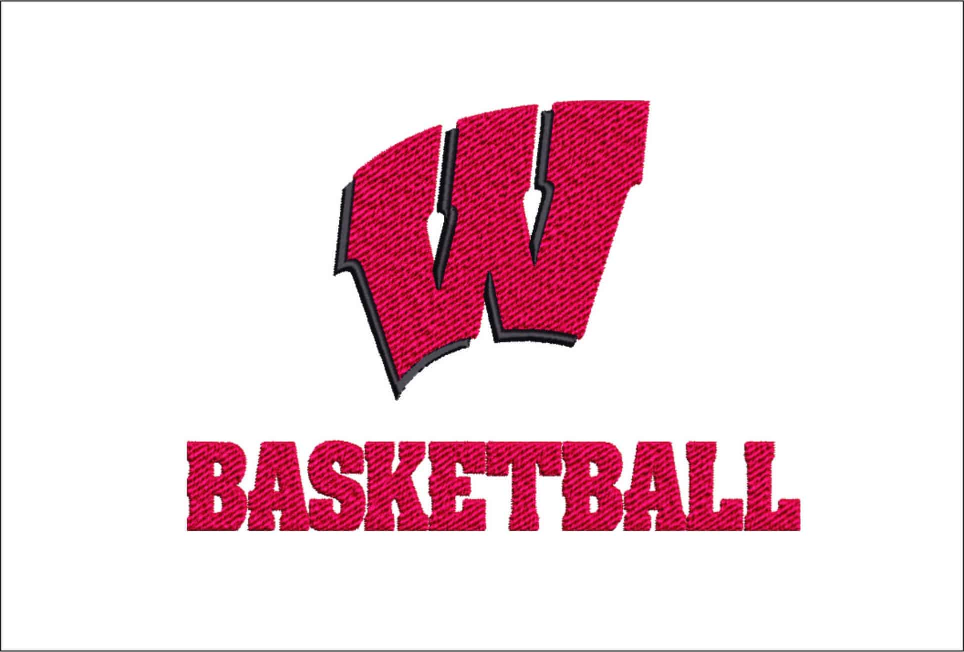 Winconsin Badgers logo  embroidery design - Kohl Center Stadium - Logo embroidery machine pattern embroidery file - instant download