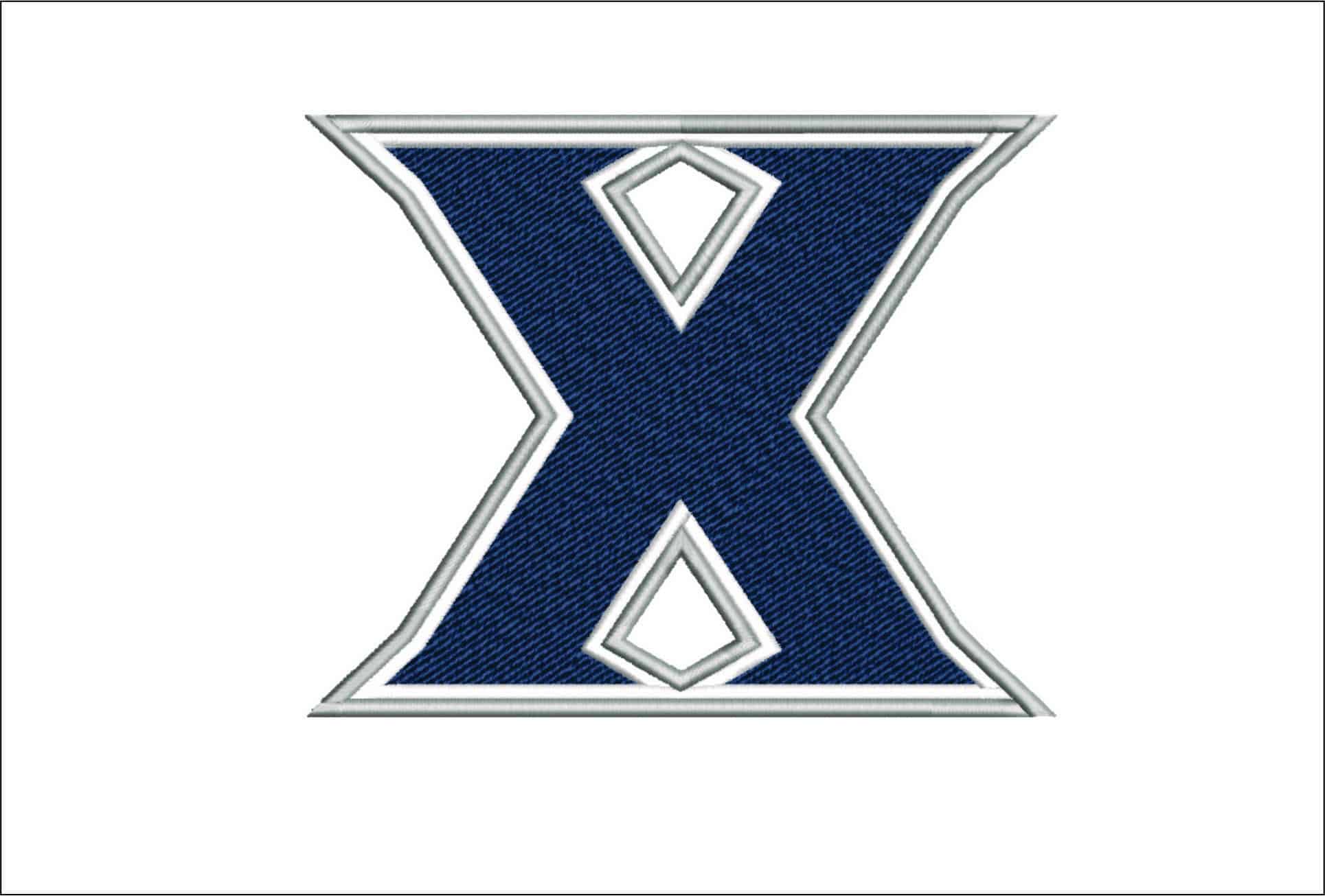 Xavier Musketeers logo  embroidery design - Corcoran Field Stadium - Logo embroidery machine pattern embroidery file - instant download