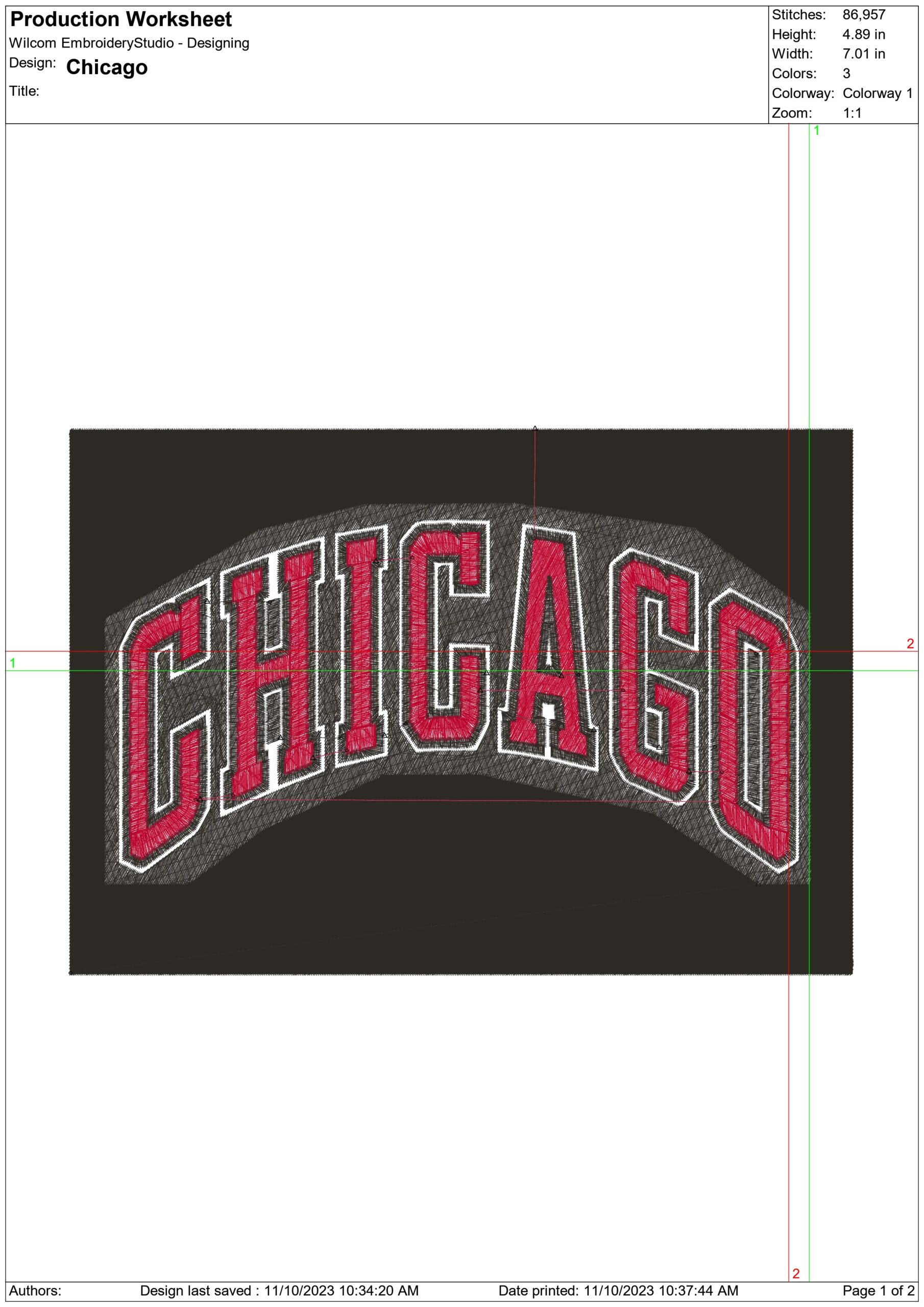 Chicago Bulls NBA Logo  embroidery design - United Center Arena- embroidery  machine pattern embroidery file - instant download — view 2
