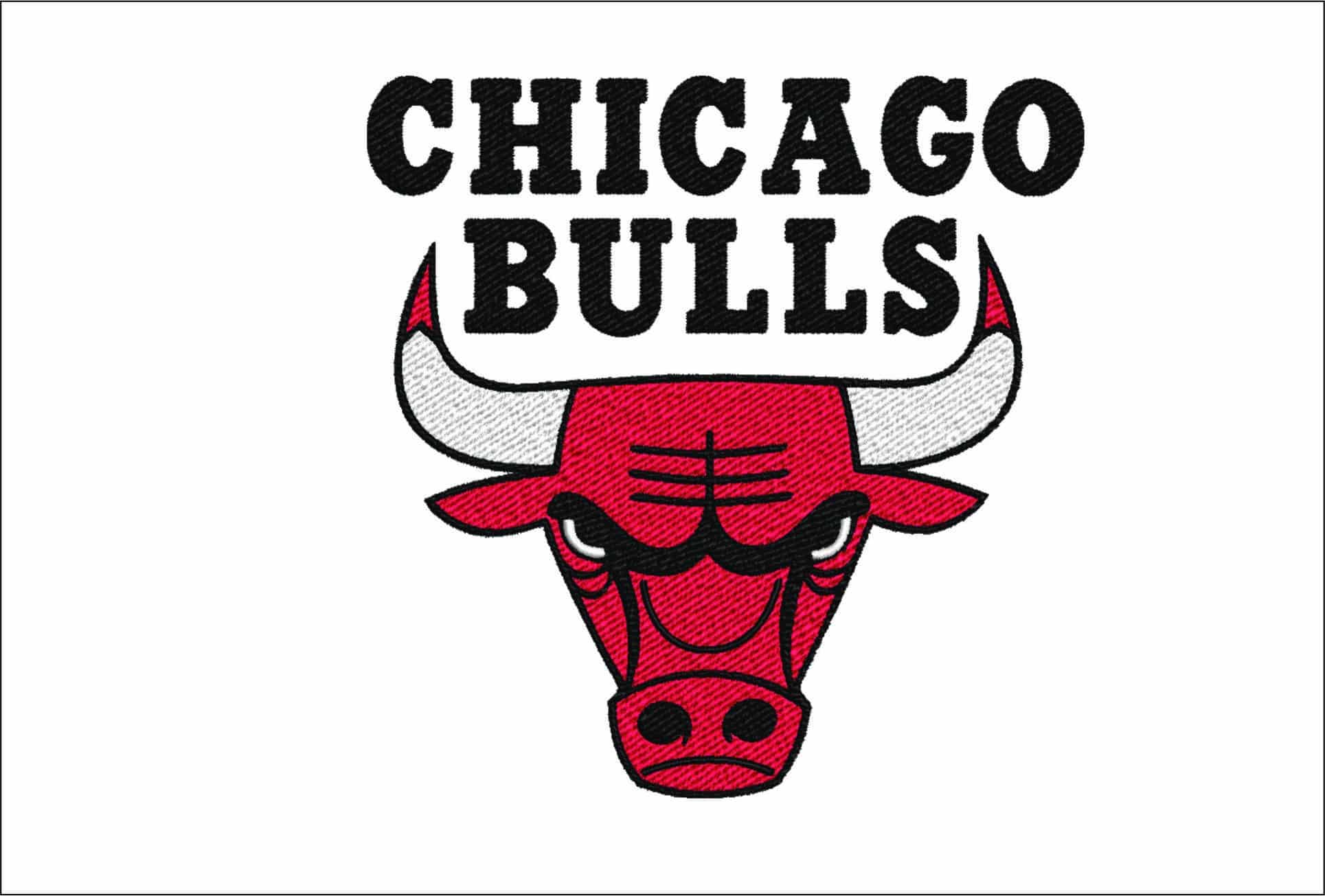 Chicago Bulls NBA Logo  embroidery design - United Center Arena- embroidery  machine pattern embroidery file - instant download