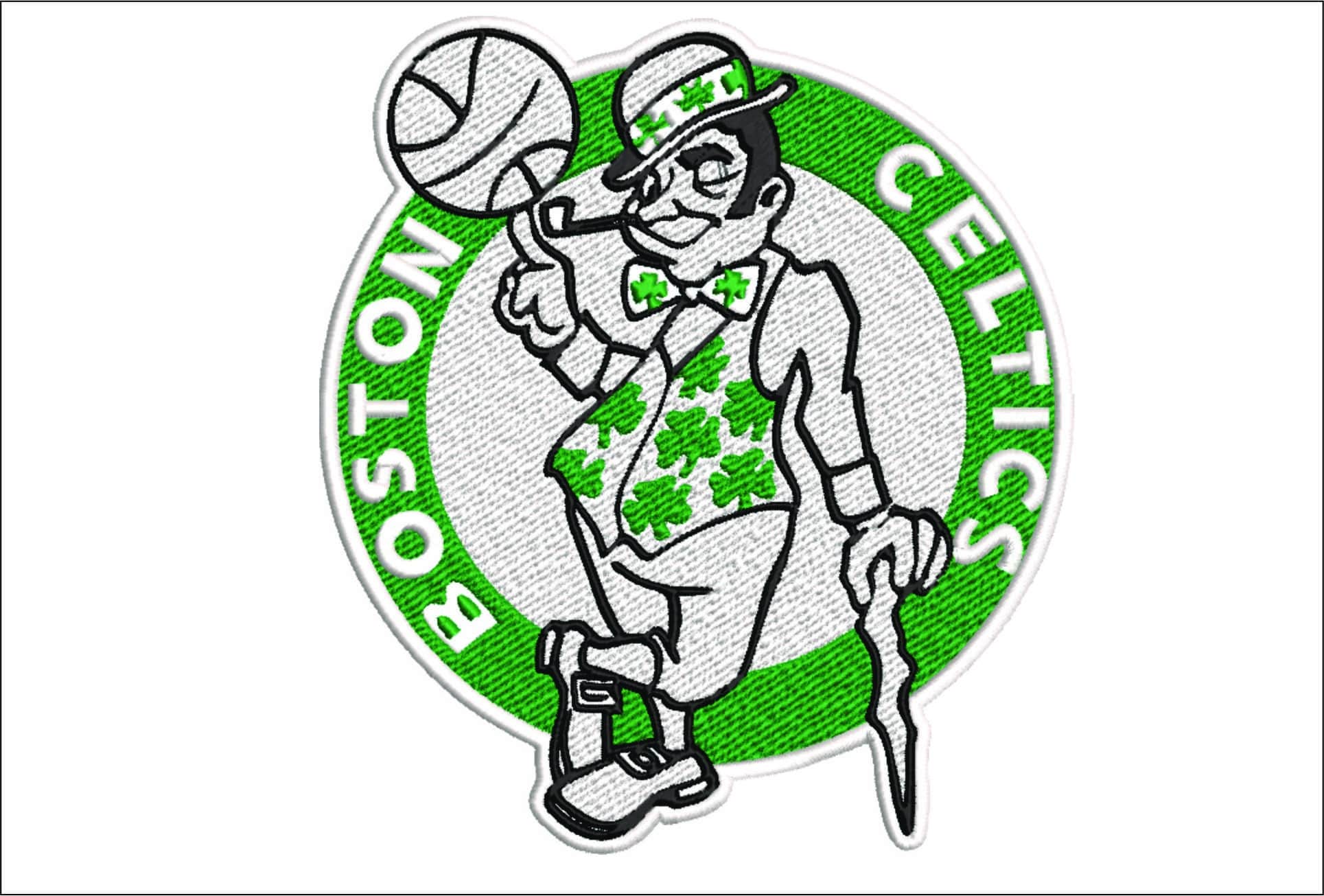 Boston Celtics Full Man Green NBA Logo  embroidery design - TD Garden Arena- embroidery  machine pattern embroidery file - instant download