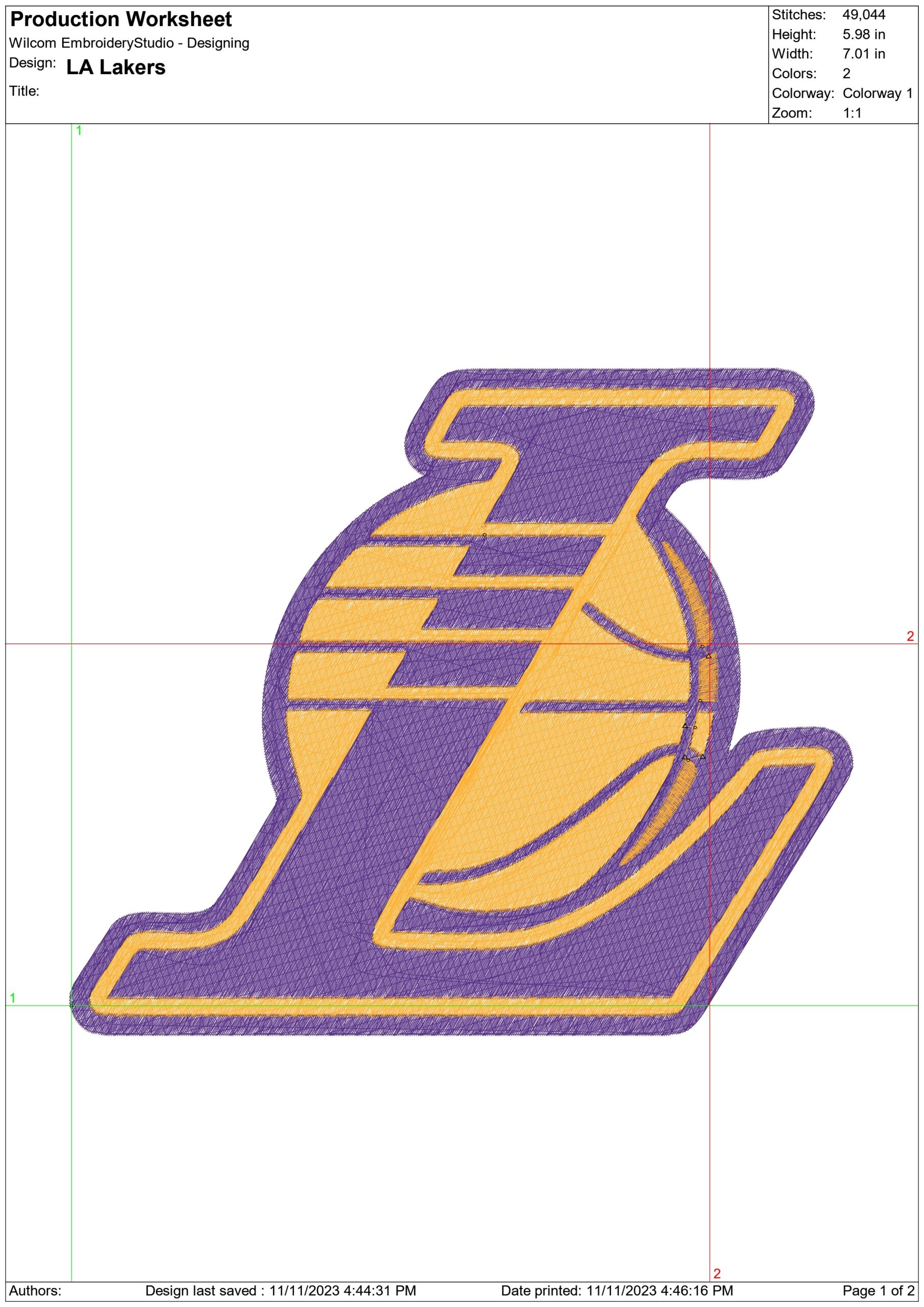 Los Angeles Lakers NBA Logo  embroidery design - Crypto com  Arena- embroidery  machine pattern embroidery file - instant download — view 2