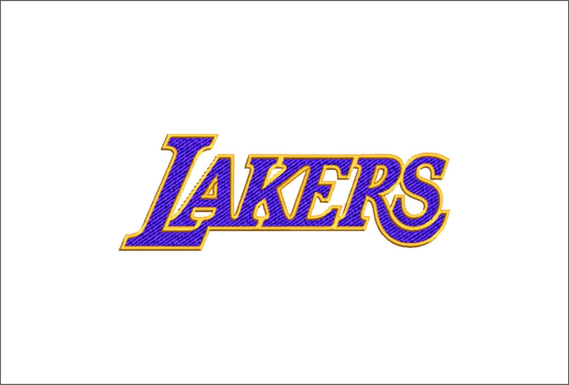 Just Lakers NBA Logo  embroidery design - Crypto com  Arena- embroidery  machine pattern embroidery file - instant download
