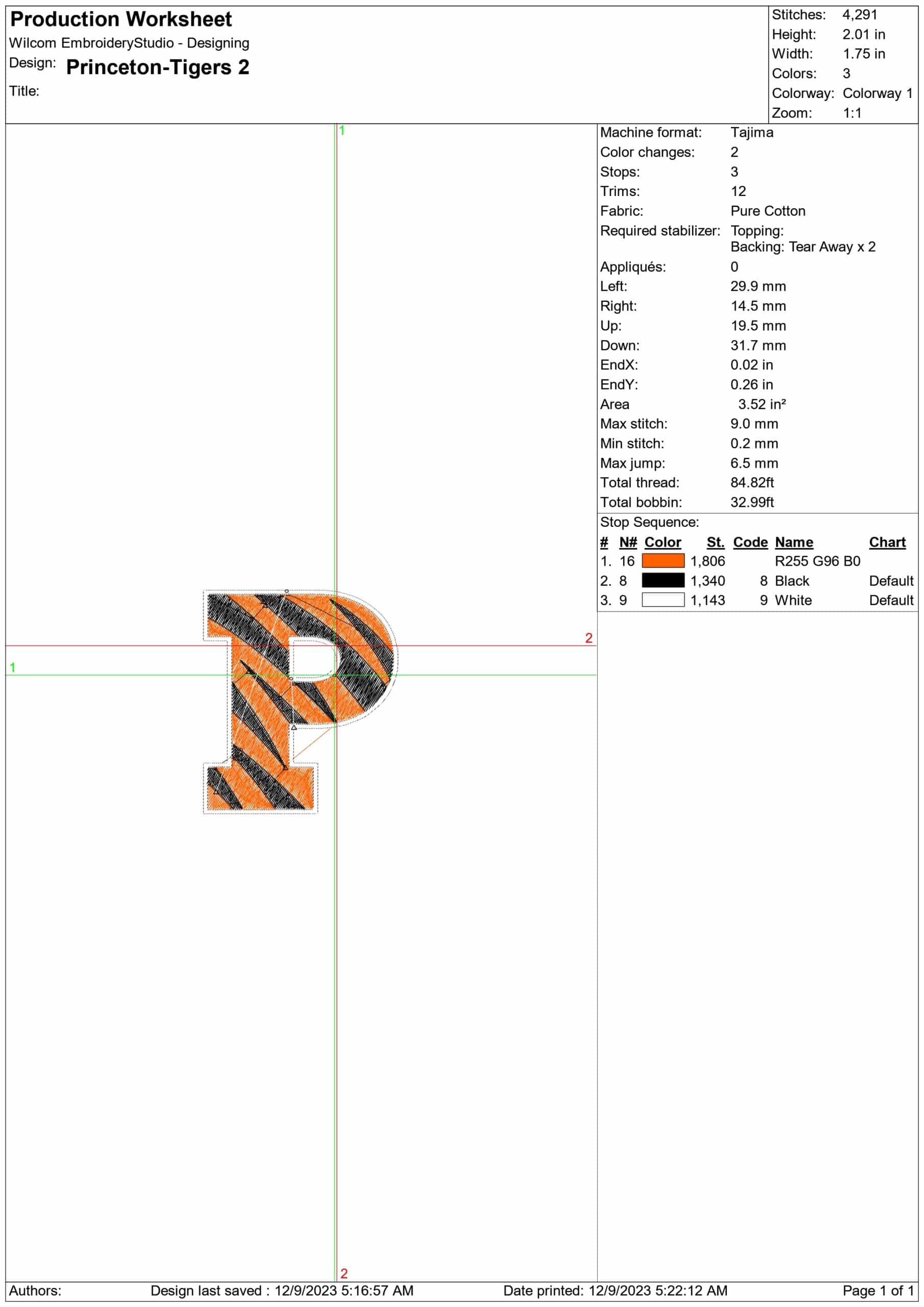 Princeton embroidery design - Princeton University New Jersey Logo embroidery machine pattern embroidery file - instant download — view 2