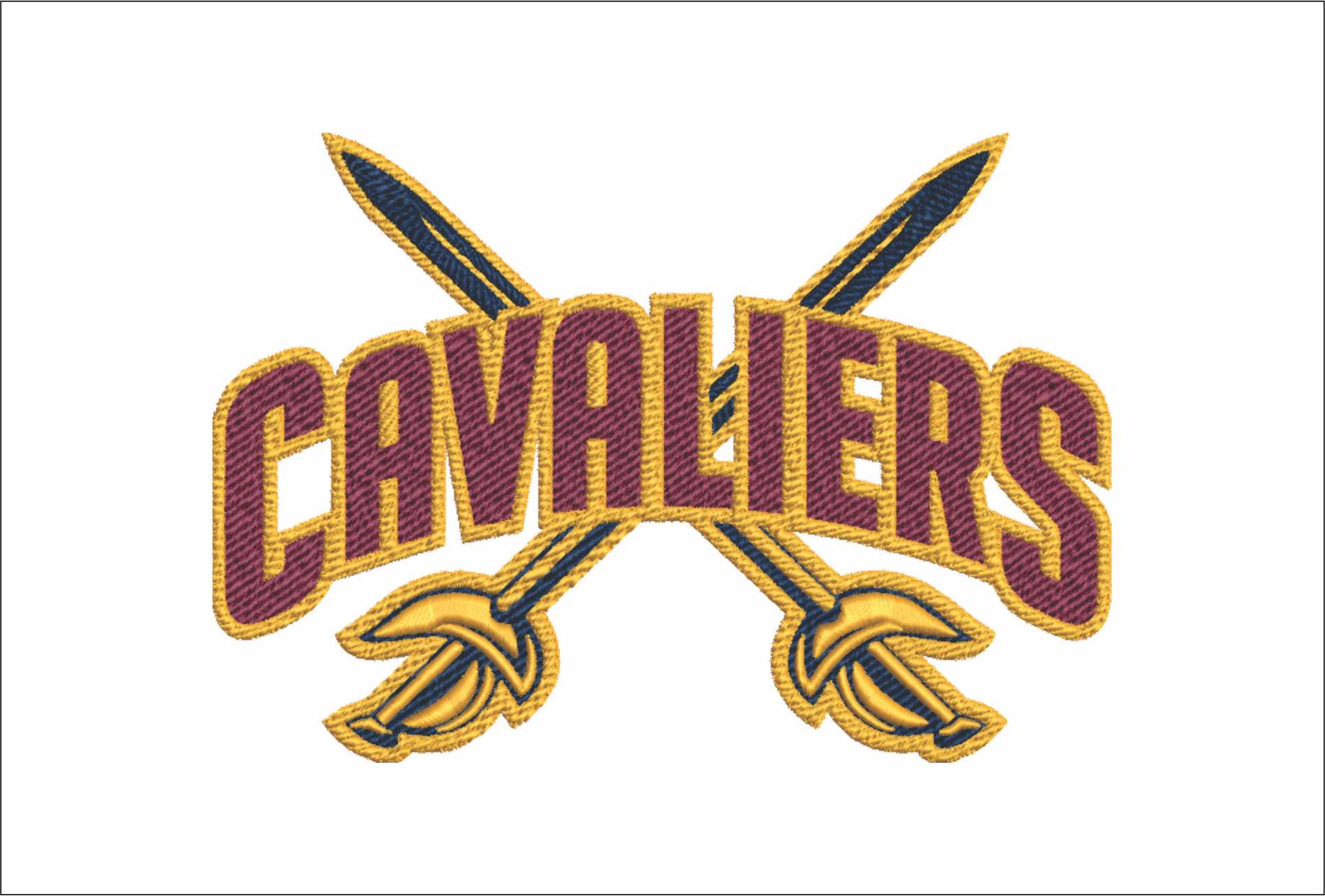 Cleveland Cavaliers Alternative NBA Logo  embroidery design - Rocket Mortgage Field House Arena- embroidery  machine pattern embroidery file - instant download