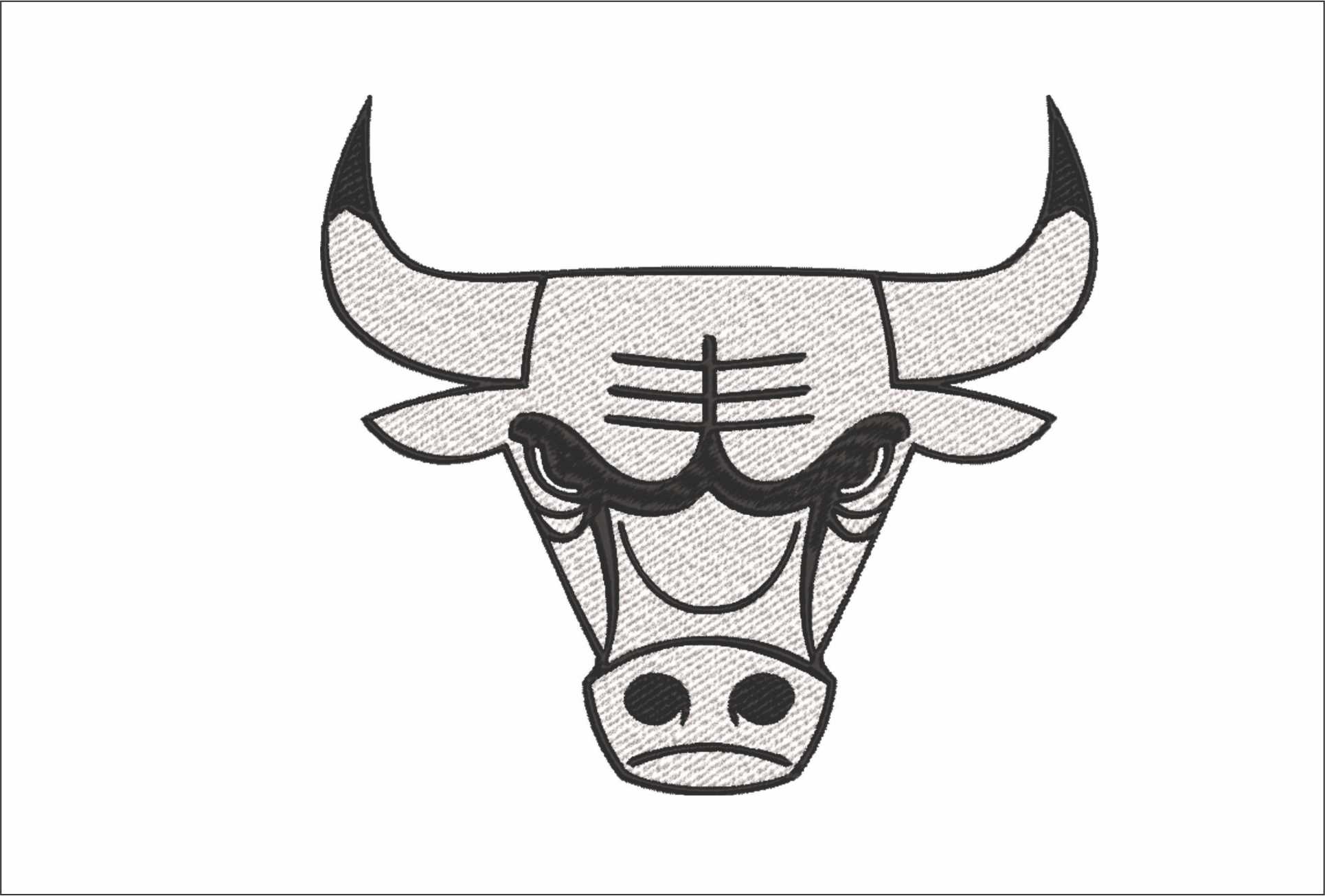 Chicago Bulls NBA Logo  embroidery design -United Center Arena- embroidery  machine pattern embroidery file - instant download