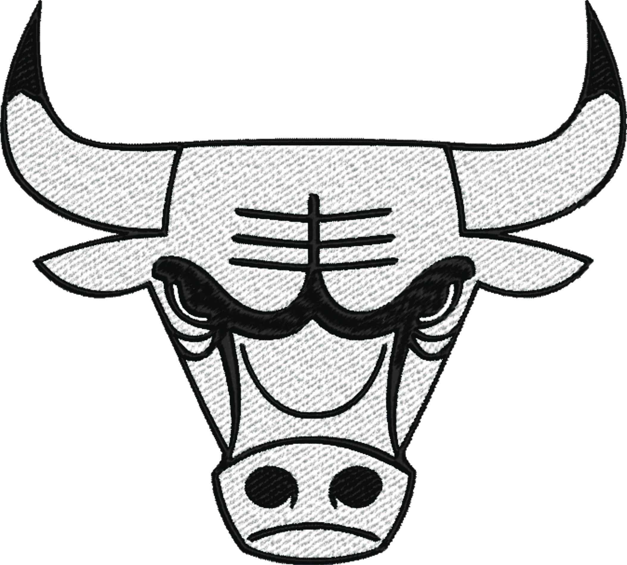 Chicago Bulls NBA Logo  embroidery design -United Center Arena- embroidery  machine pattern embroidery file - instant download — view 2