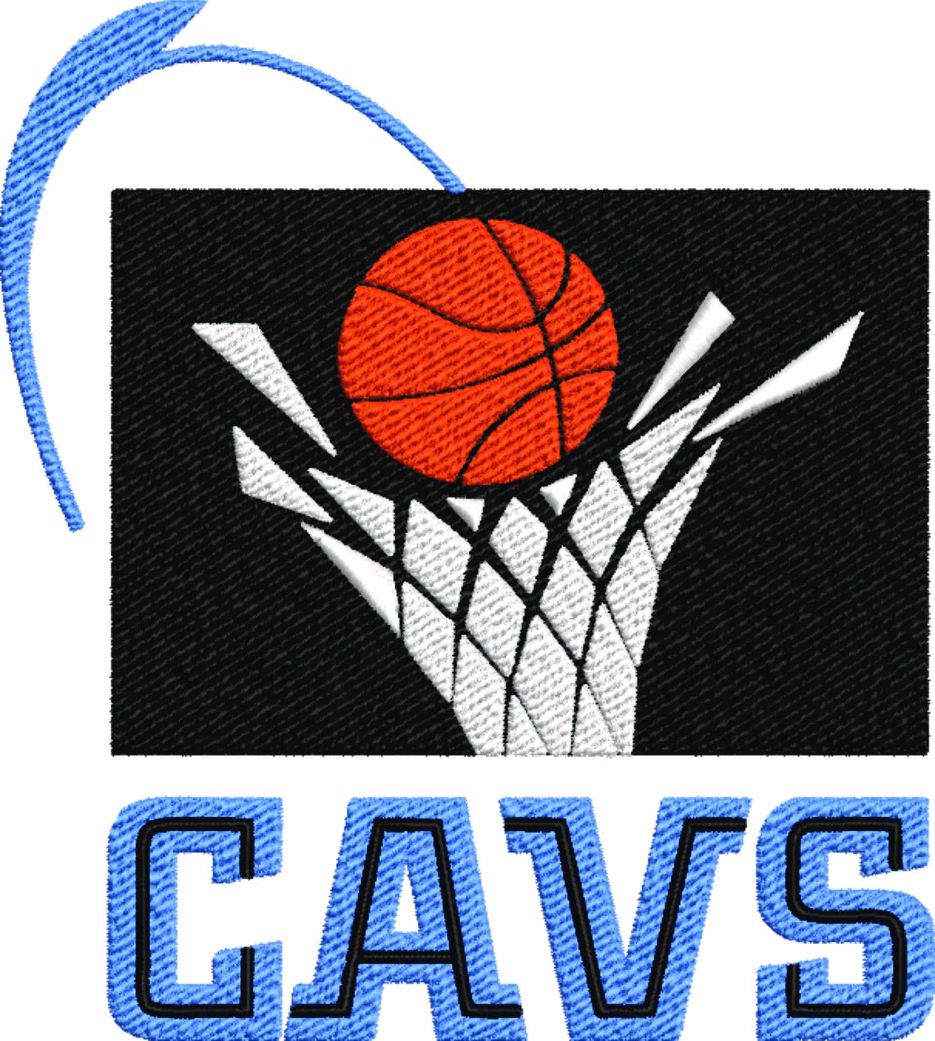Cleveland Cavaliers Net NBA Logo  embroidery design - Rocket Mortgage Field House Arena- embroidery  machine pattern embroidery file - instant download — view 2