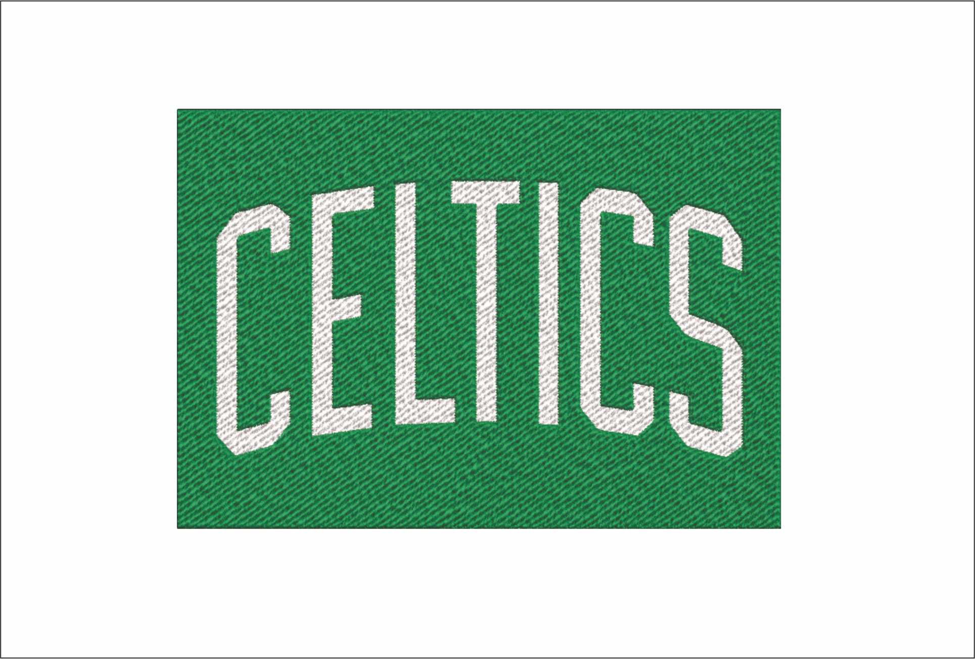 Boston Celtics NBA Logo  embroidery design - TD Garden Arena- embroidery  machine pattern embroidery file - instant download