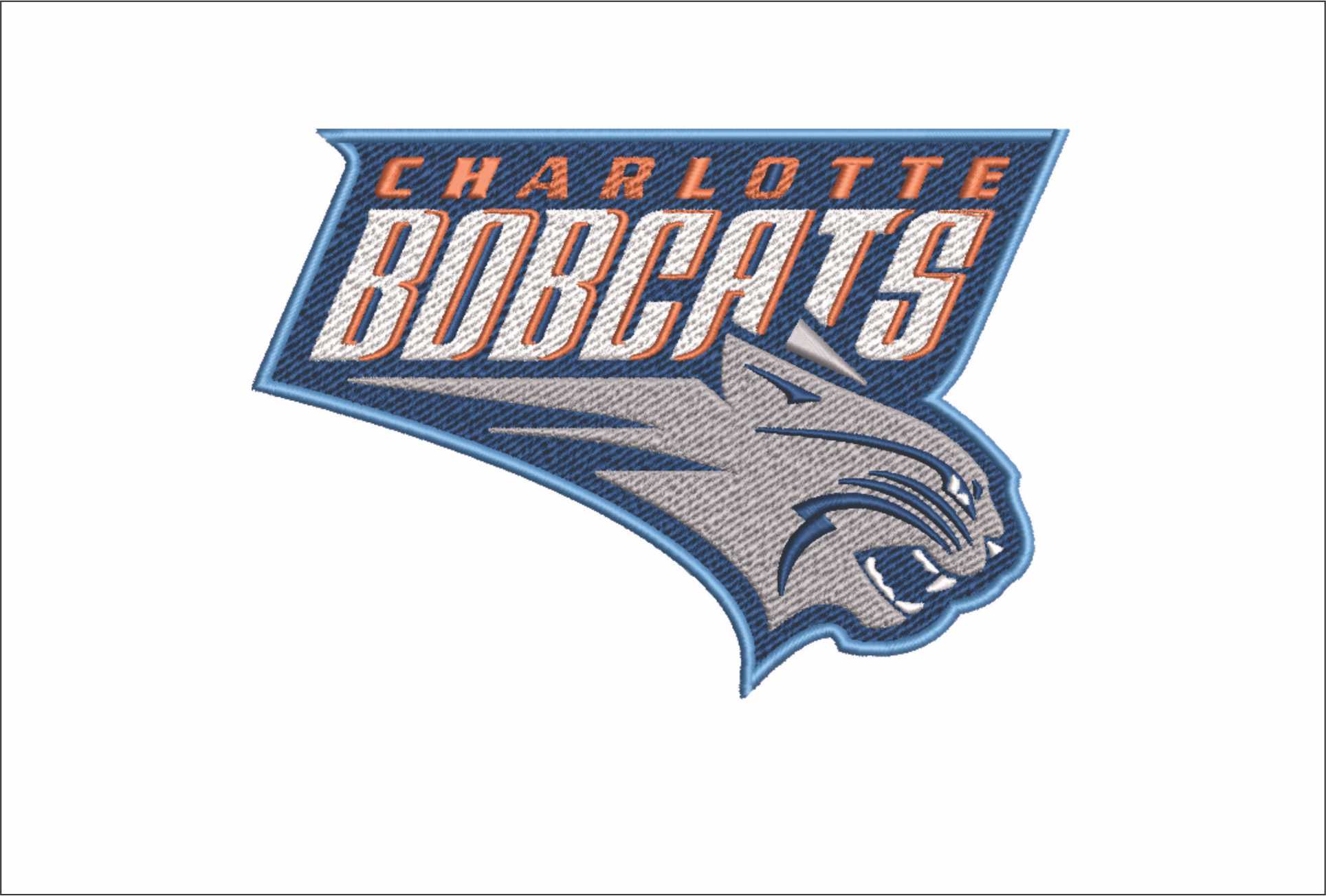 Charlotte Bobcats NBA Logo  embroidery design - Spectrum Center Arena- embroidery  machine pattern embroidery file - instant download