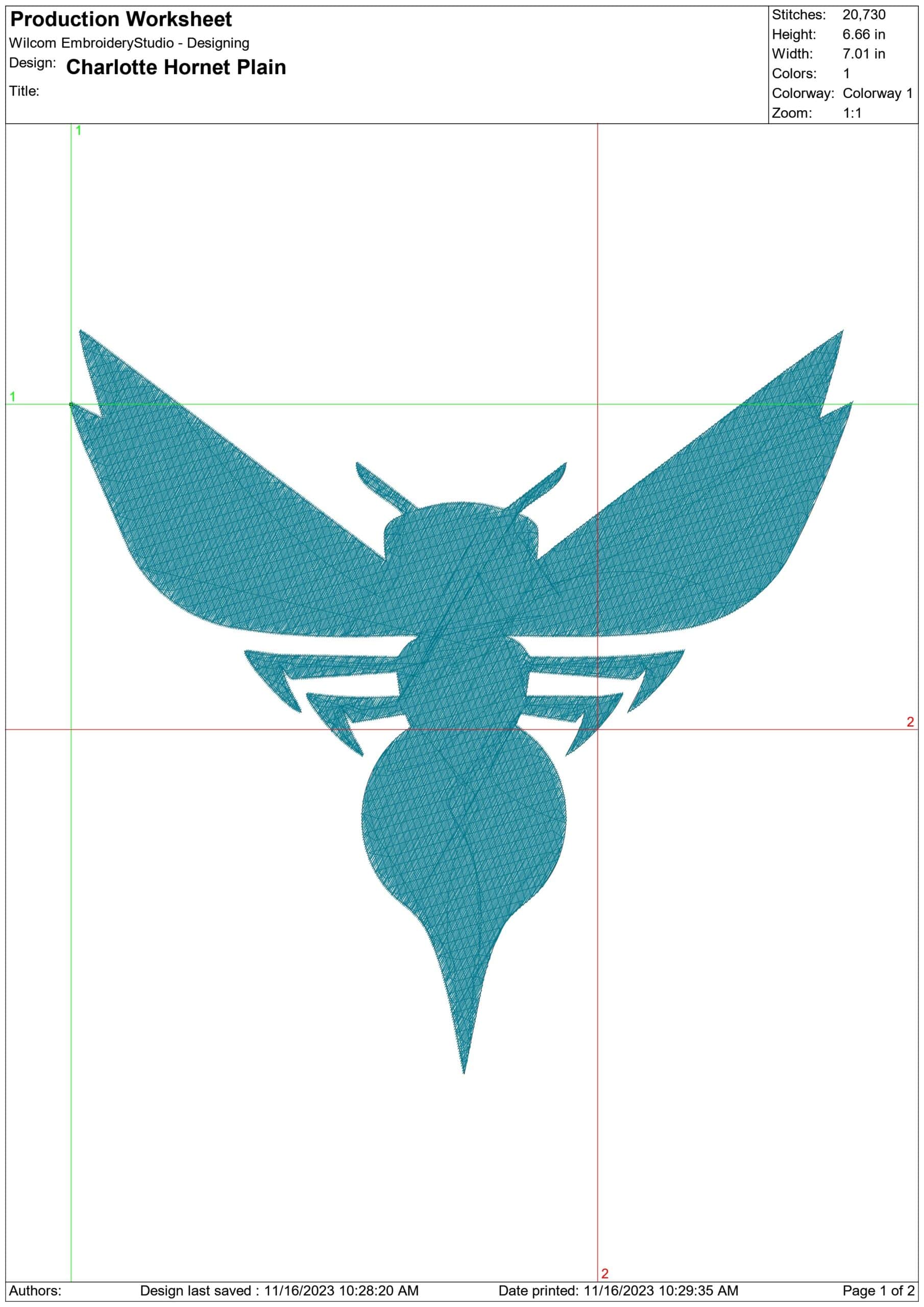 Charlotte Hornet Plain NBA Logo  embroidery design - Spectrum Center Arena- embroidery  machine pattern embroidery file - instant download — view 3