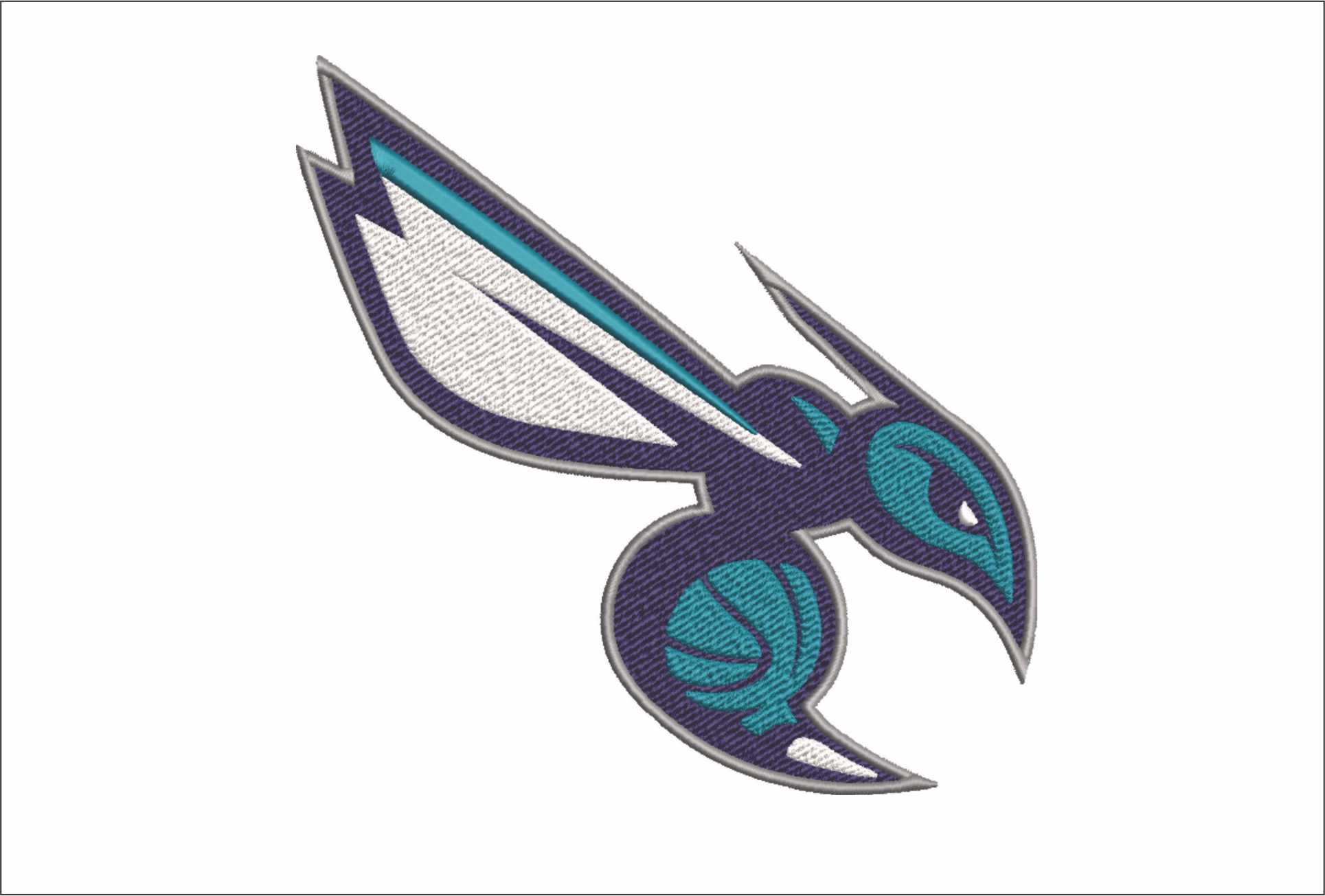 Charlotte Hornets 2015 NBA Logo  embroidery design - Spectrum Center Arena- embroidery  machine pattern embroidery file - instant download