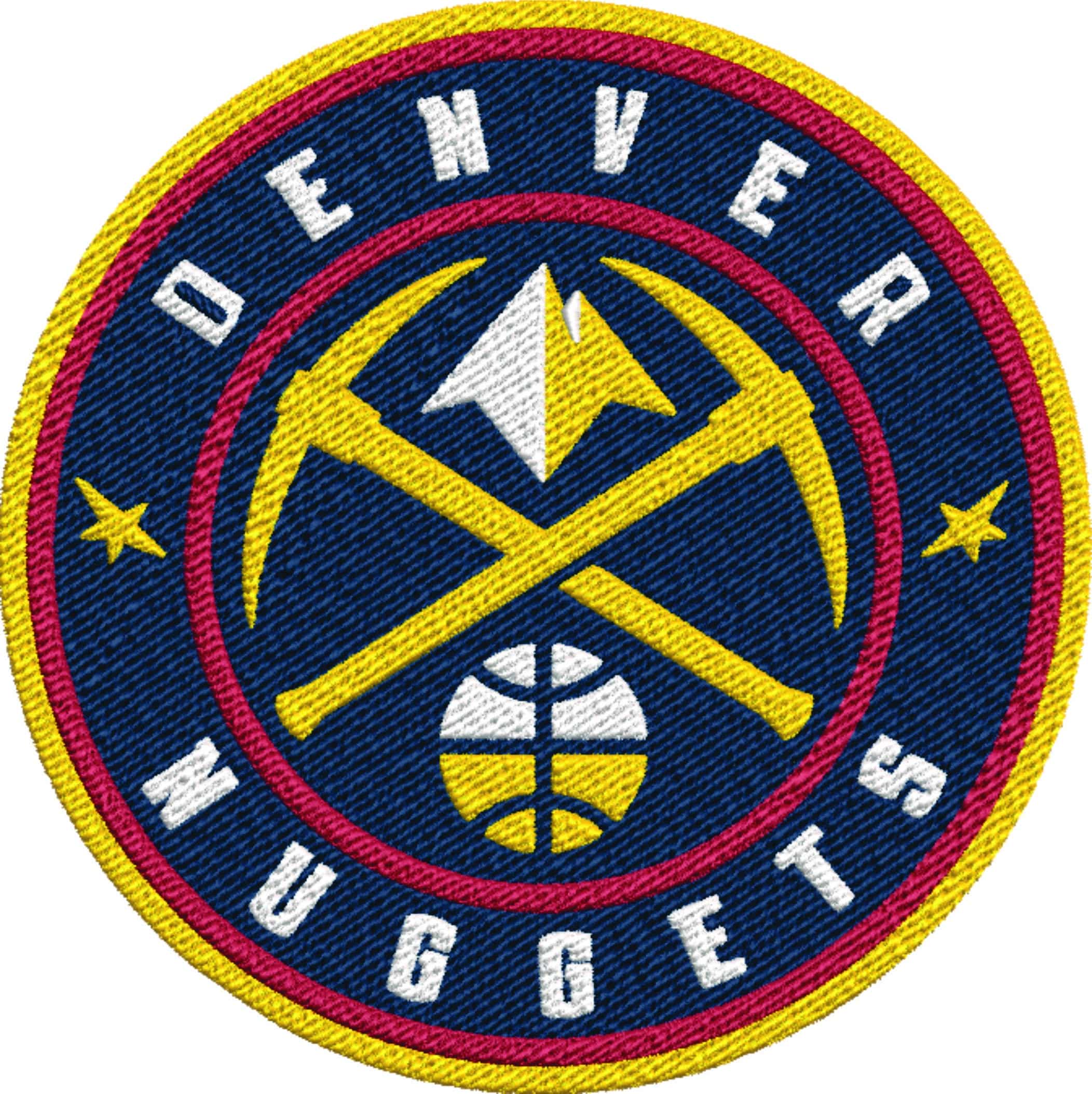 Denver Nuggets NBA Logo  embroidery design - Ball  Arena- embroidery  machine pattern embroidery file - instant download — view 2