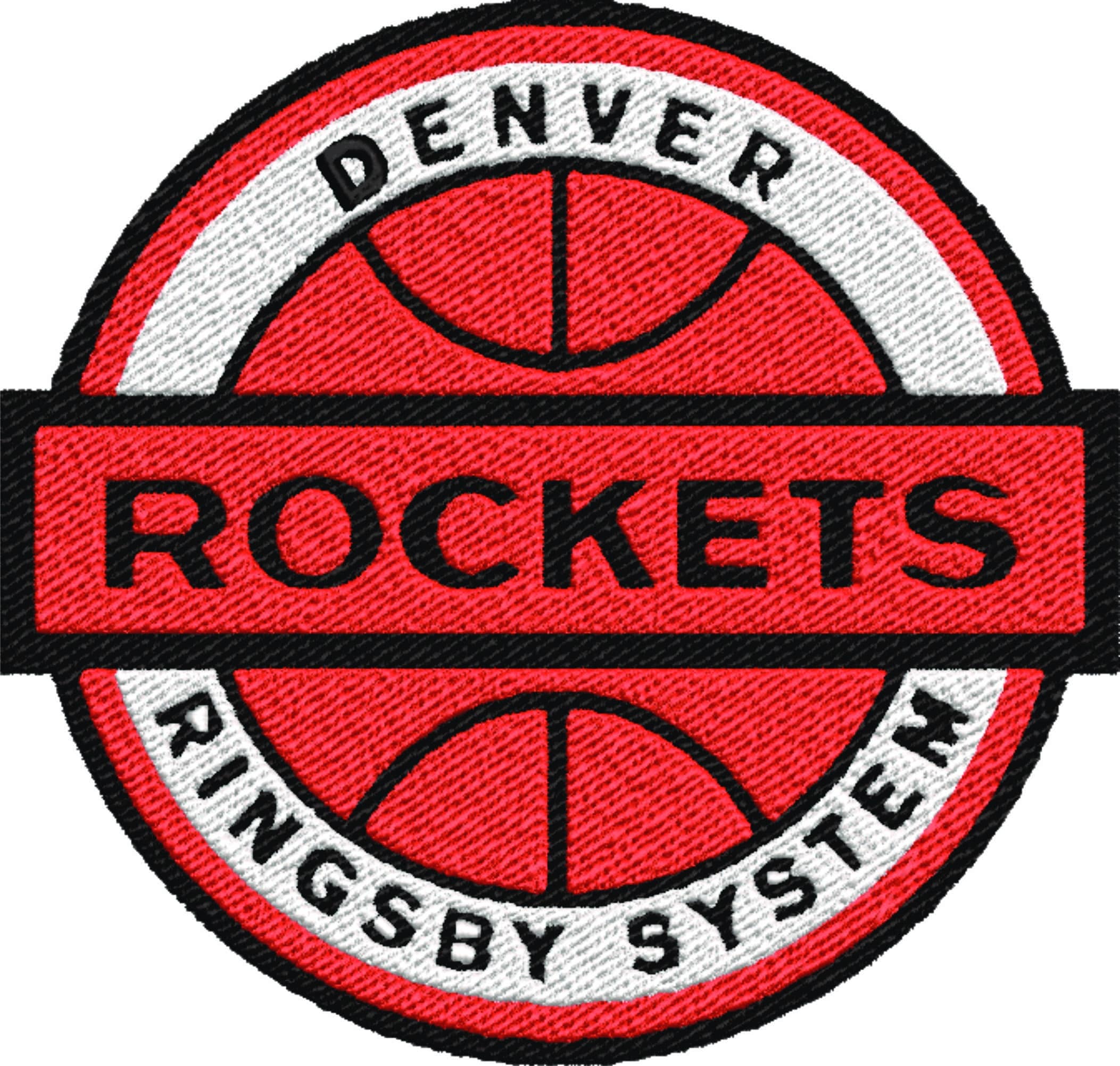 Denver Rockets 1967 NBA Logo  embroidery design - McNichols Denver Colorado  Arena- embroidery  machine pattern embroidery file - instant download — view 2
