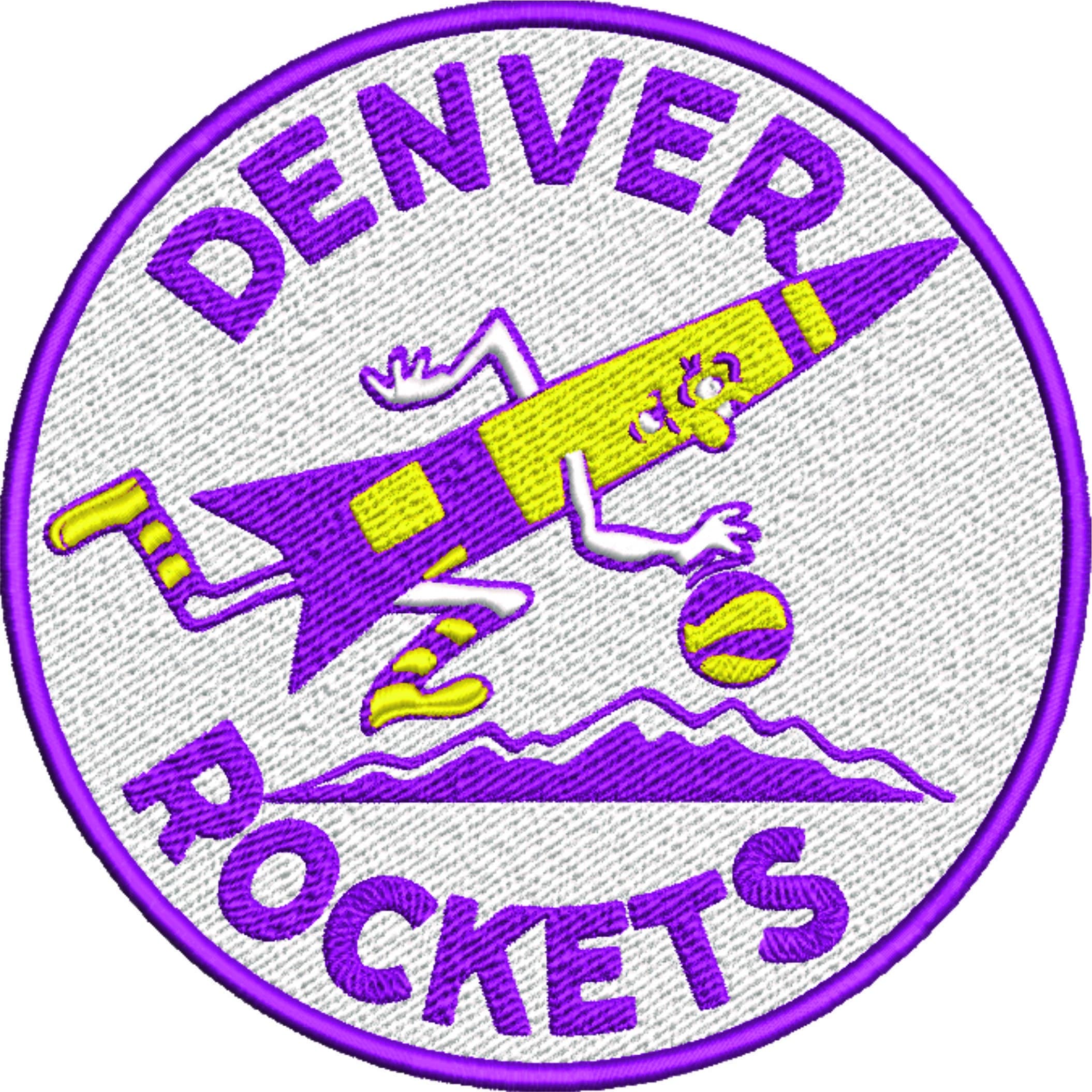 Denver Rockets 1971 NBA Logo  embroidery design - McNichols Denver Colorado  Arena- embroidery  machine pattern embroidery file - instant download — view 2