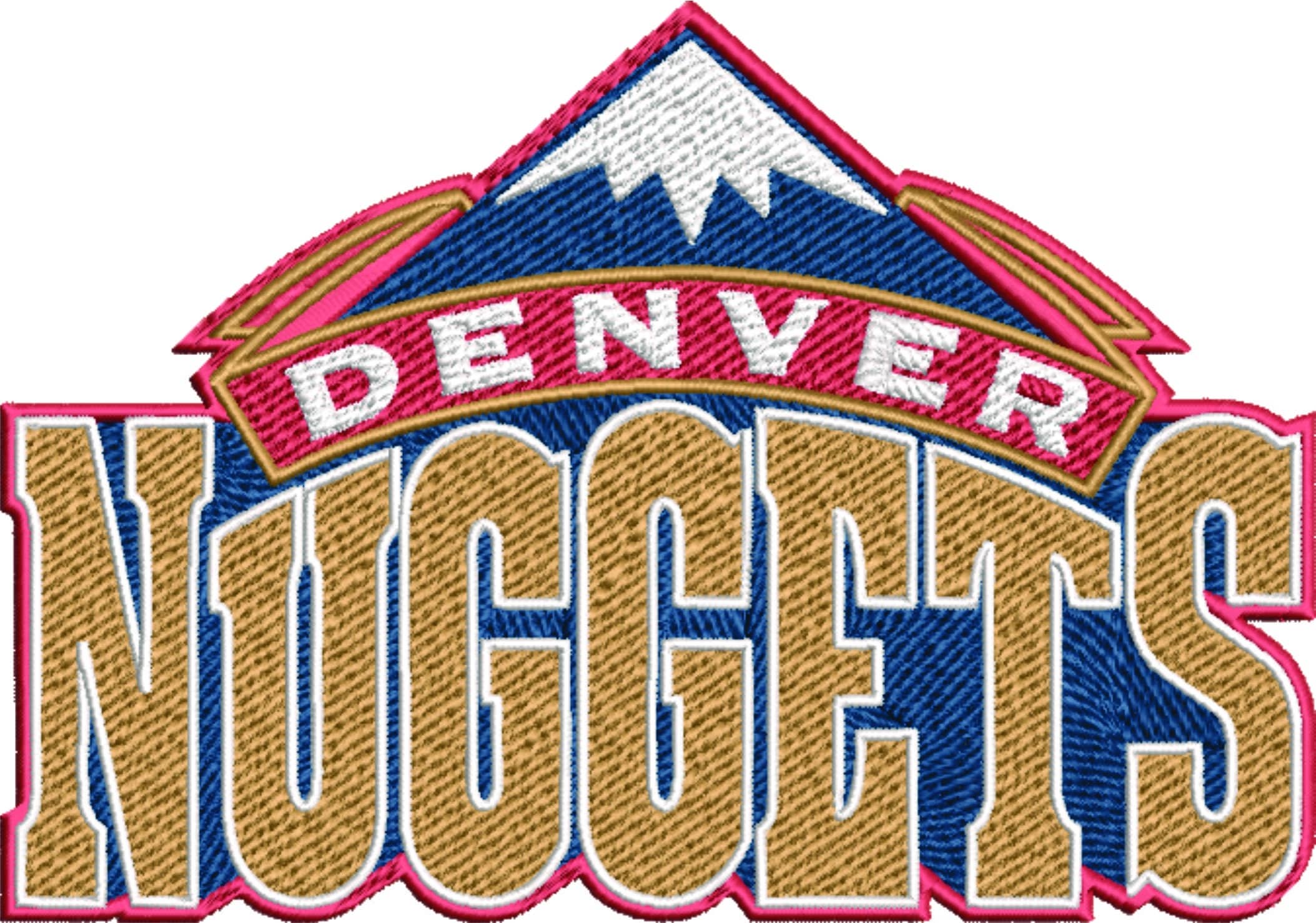 Denver Rockets 1993 NBA Logo  embroidery design - McNichols Denver Colorado  Arena- embroidery  machine pattern embroidery file - instant download — view 2