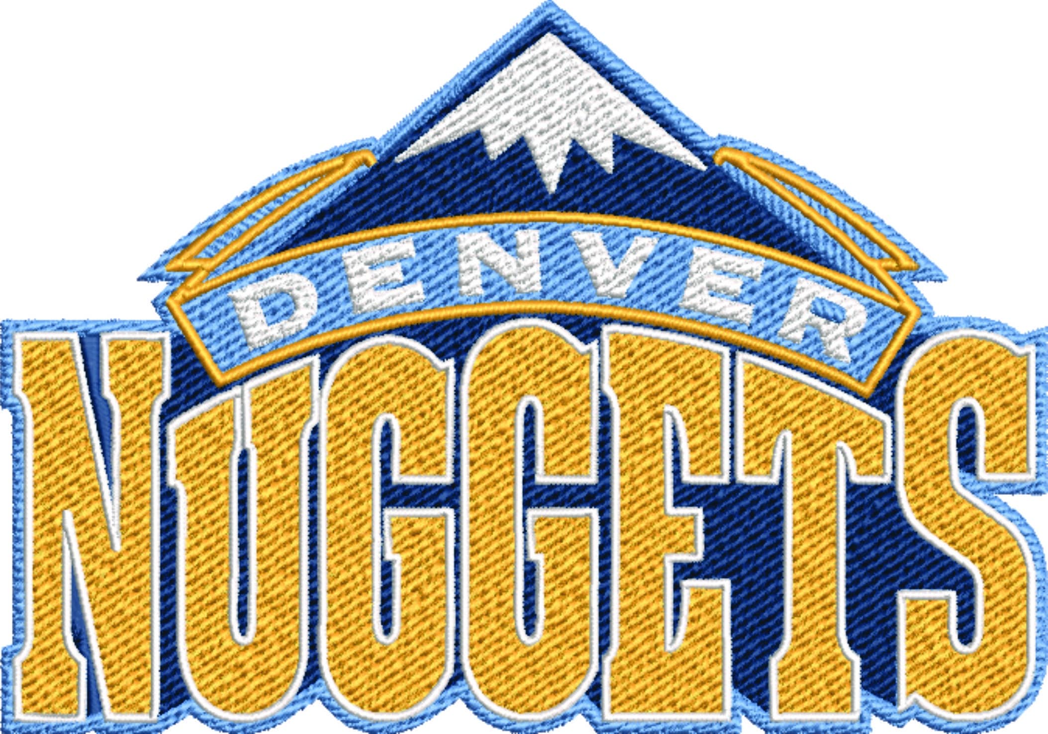 Denver Rockets 2008 NBA Logo  embroidery design - McNichols Denver Colorado  Arena- embroidery  machine pattern embroidery file - instant download — view 2