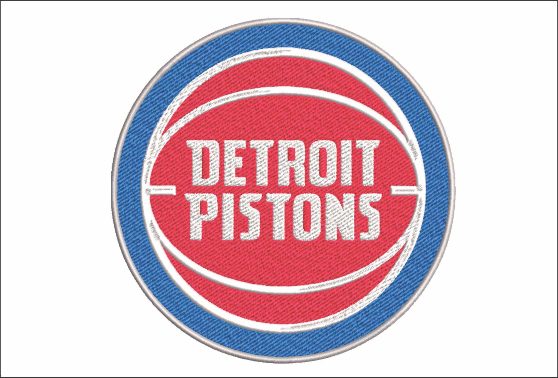 Detroit Pistons NBA Logo  embroidery design -Little Caesars Arena- embroidery  machine pattern embroidery file - instant download