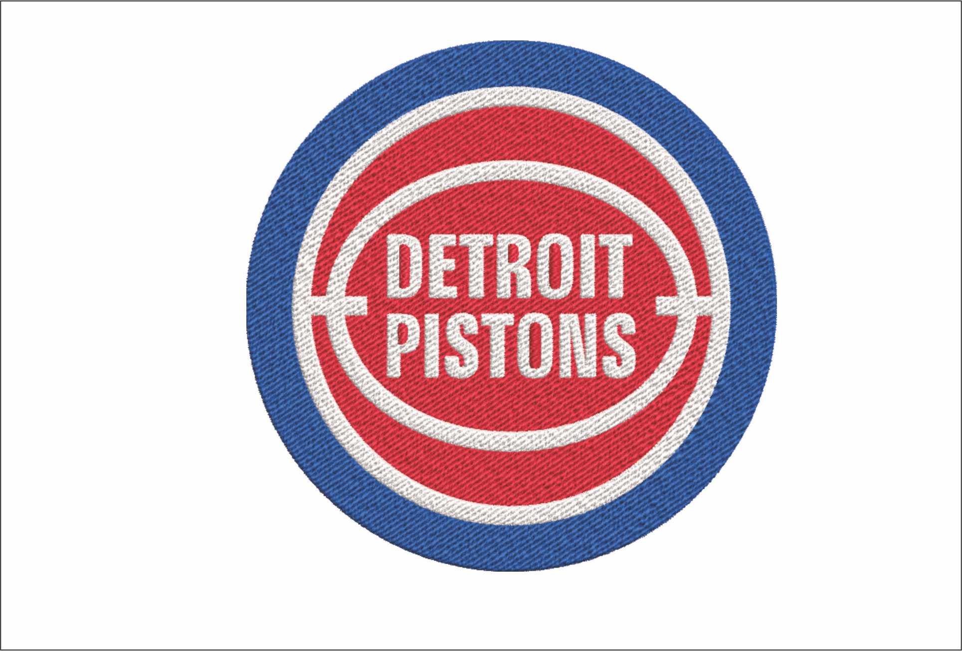 Detroit Pistons 1979 NBA Logo  embroidery design -Little Caesars Arena- embroidery  machine pattern embroidery file - instant download