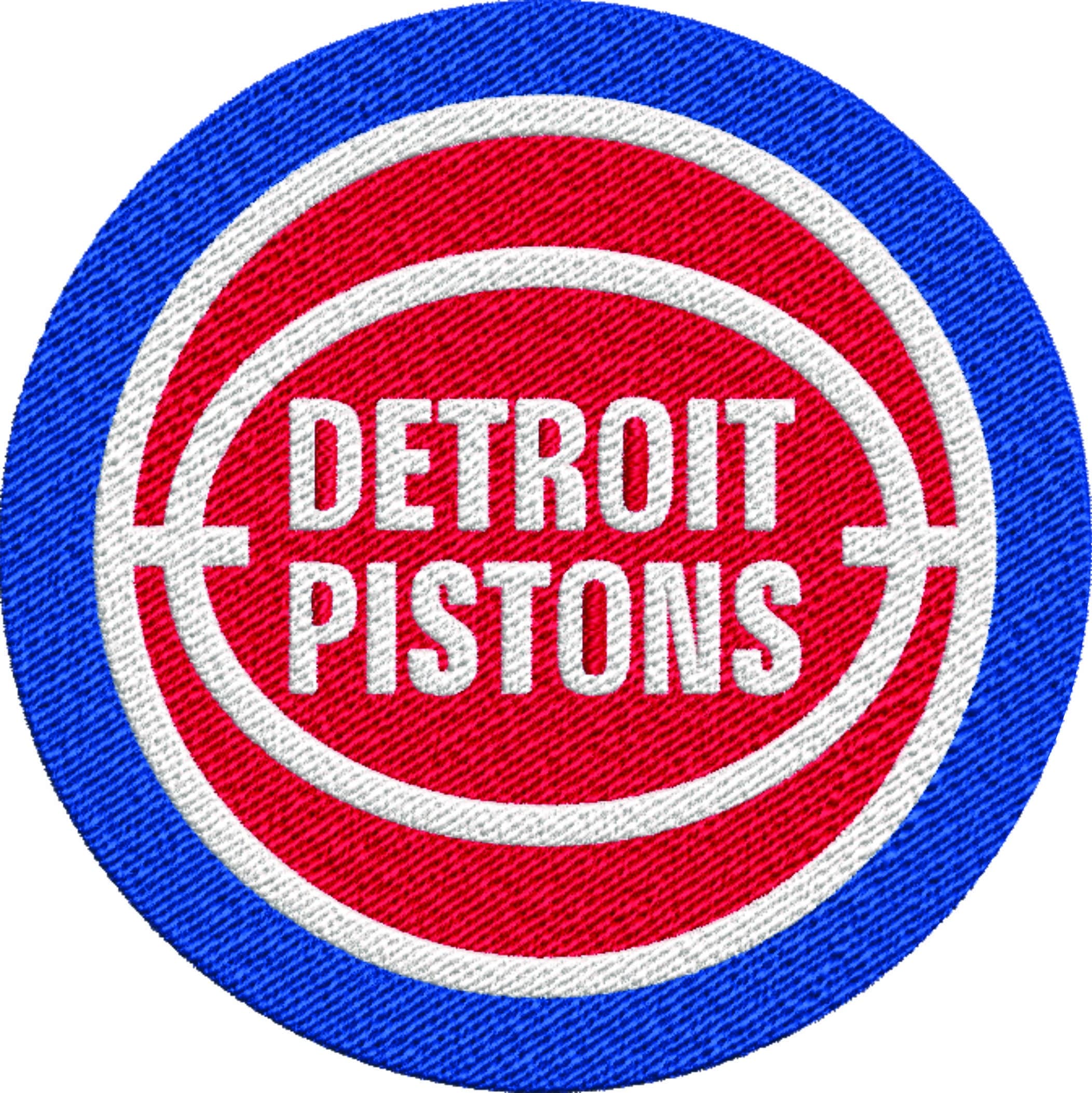Detroit Pistons 1979 NBA Logo  embroidery design -Little Caesars Arena- embroidery  machine pattern embroidery file - instant download — view 2