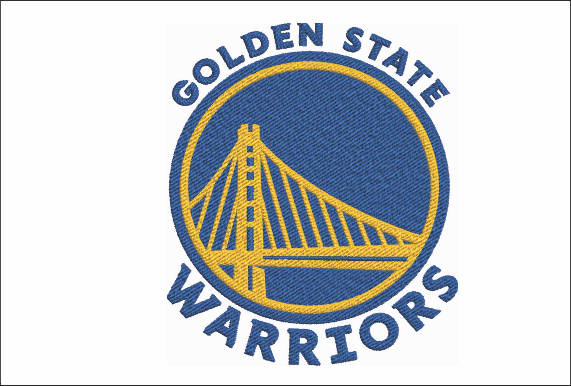 Golden State Warriors NBA Logo  embroidery design -Chase Center Arena- embroidery  machine pattern embroidery file - instant download