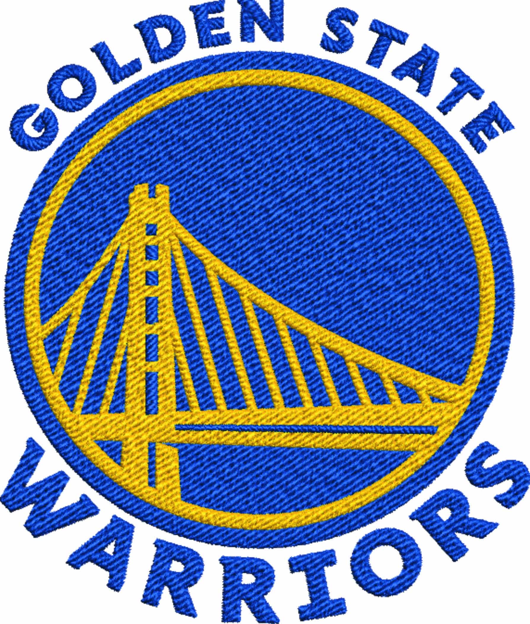 Golden State Warriors NBA Logo  embroidery design -Chase Center Arena- embroidery  machine pattern embroidery file - instant download — view 2