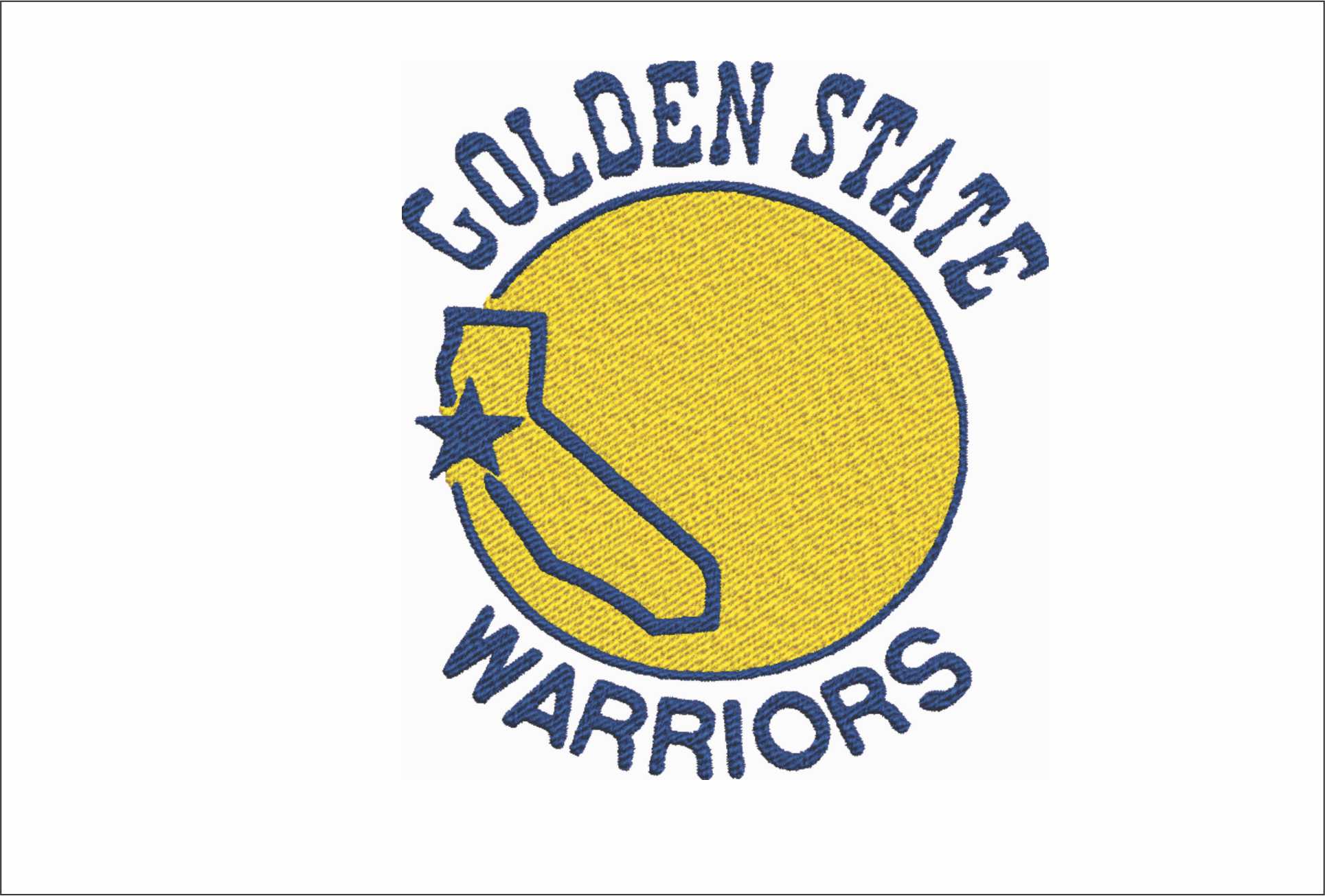 Golden State Warriors 1971 NBA Logo  embroidery design -Chase Center Arena- embroidery  machine pattern embroidery file - instant download