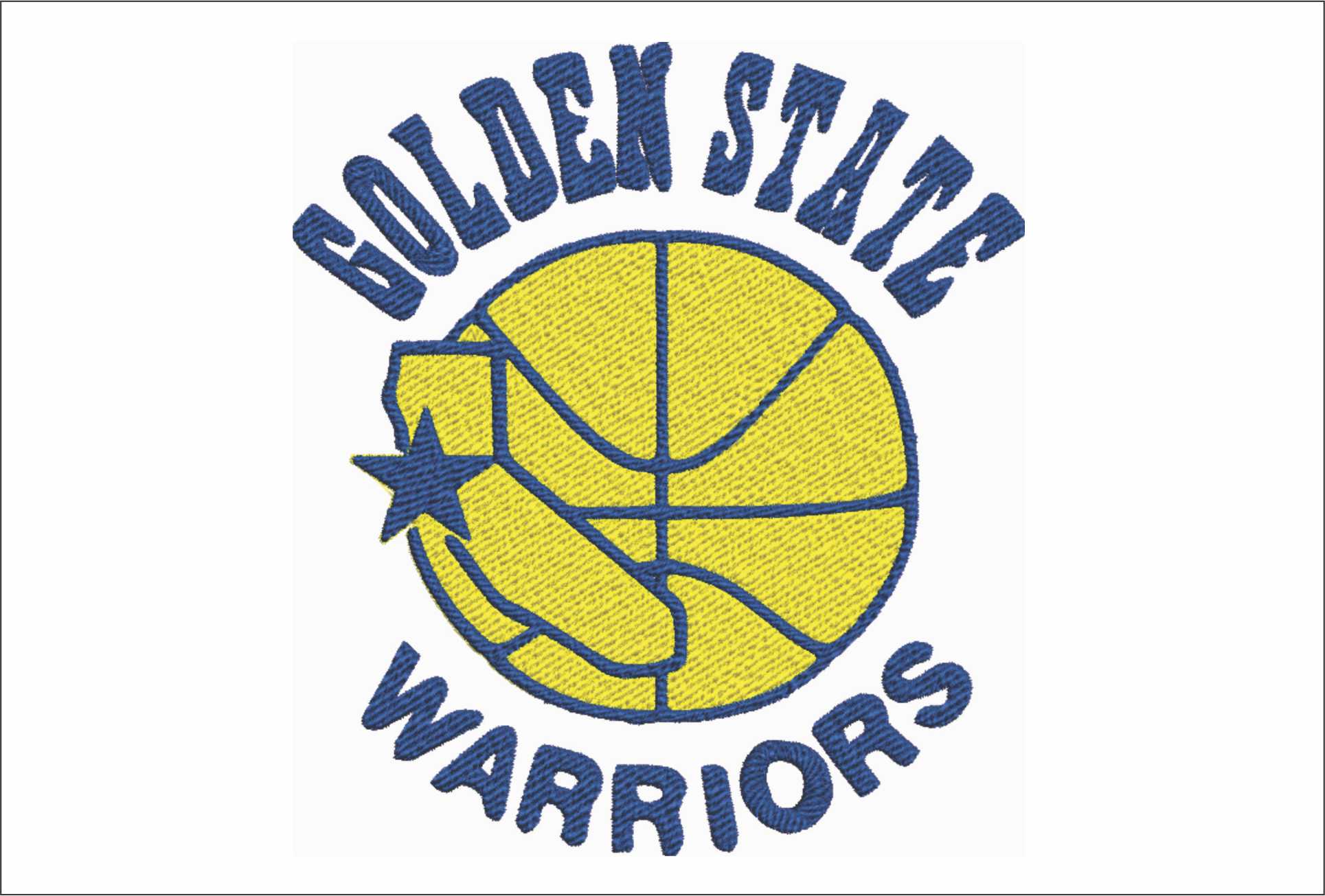 Golden State Warriors 1975 NBA Logo  embroidery design -Chase Center Arena- embroidery  machine pattern embroidery file - instant download