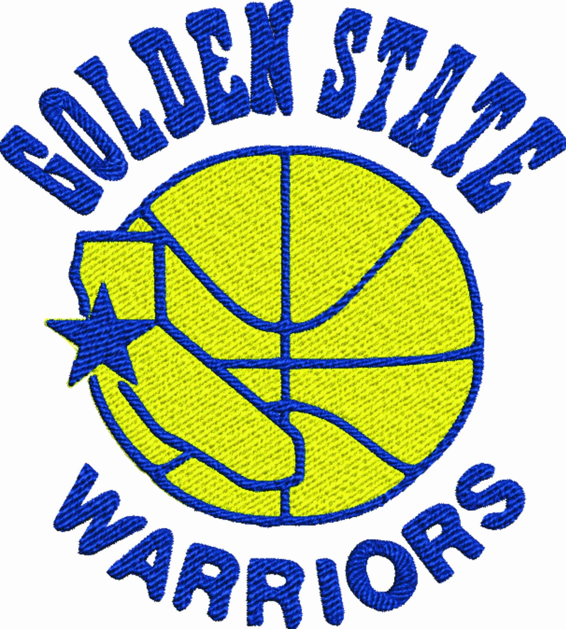 Golden State Warriors 1975 NBA Logo  embroidery design -Chase Center Arena- embroidery  machine pattern embroidery file - instant download — view 2